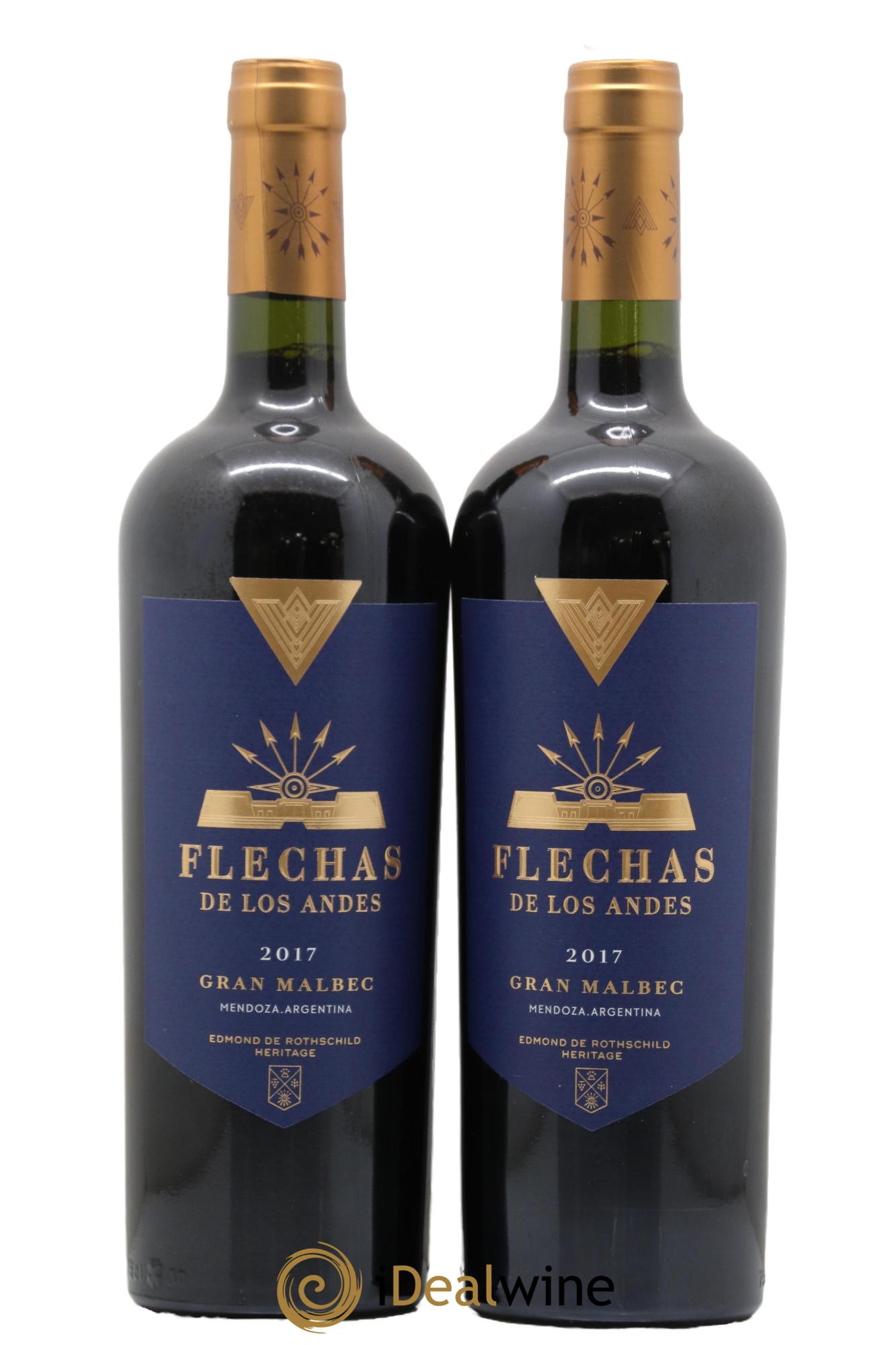 Mendoza Flechas De Los Andes Gran Malbec Mendoza 2017 - Lot of 2 bottles - 0