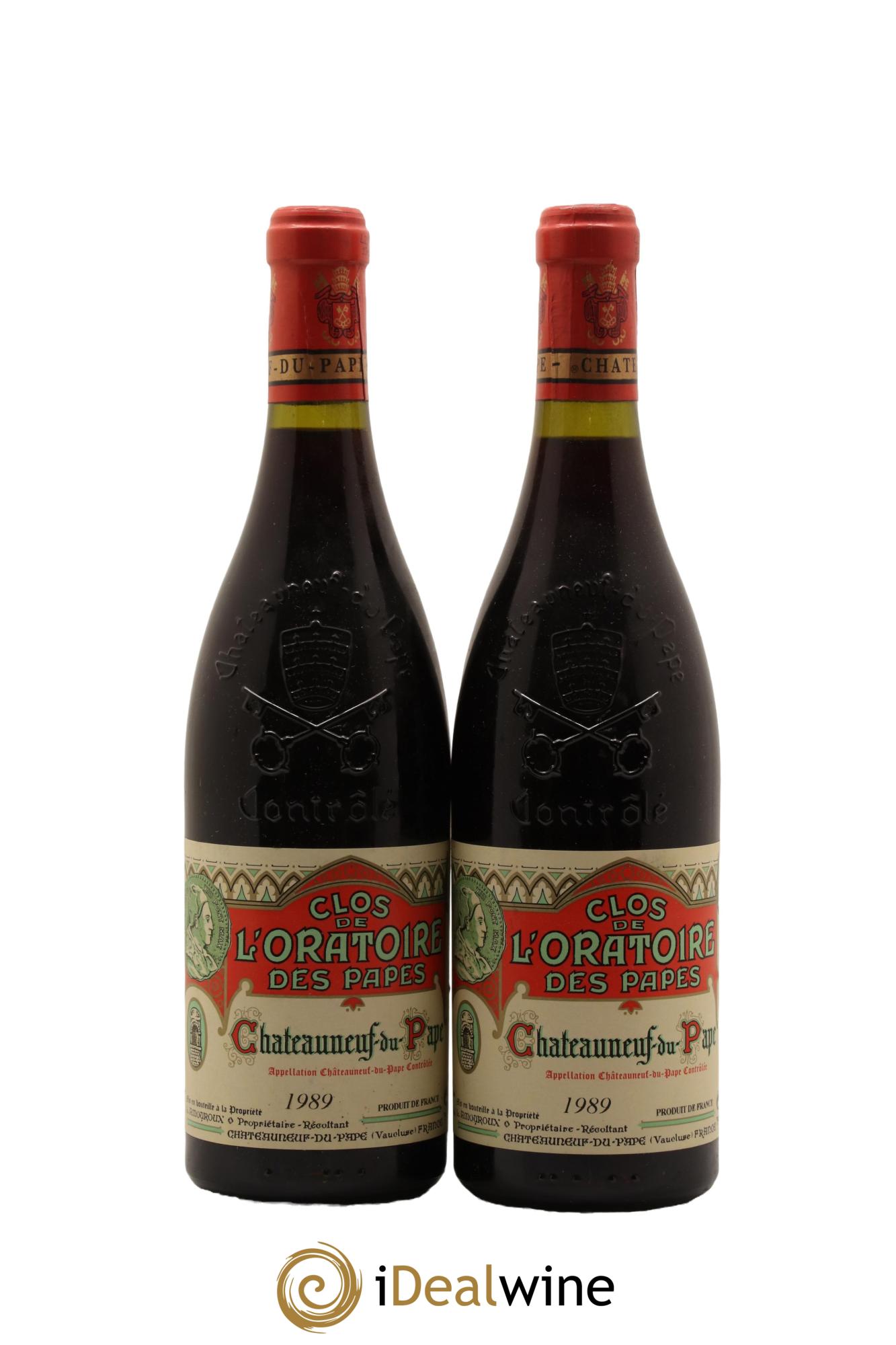 Châteauneuf-du-Pape Clos de l'Oratoire des Papes 1989 - Lot de 2 bouteilles - 0