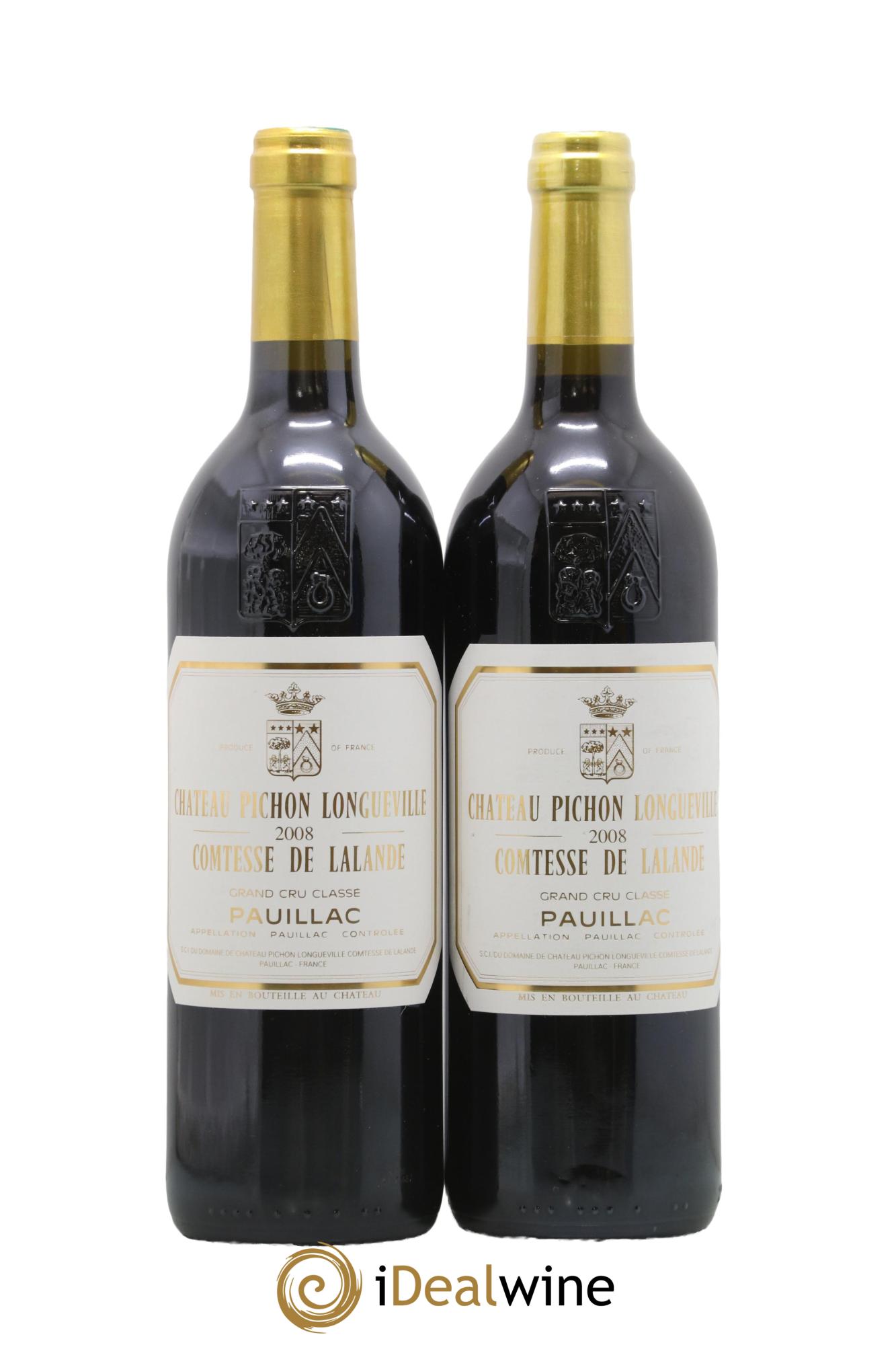 Château Pichon Longueville Comtesse de Lalande 2ème Grand Cru Classé 2008 - Lotto di 2 bottiglie - 0