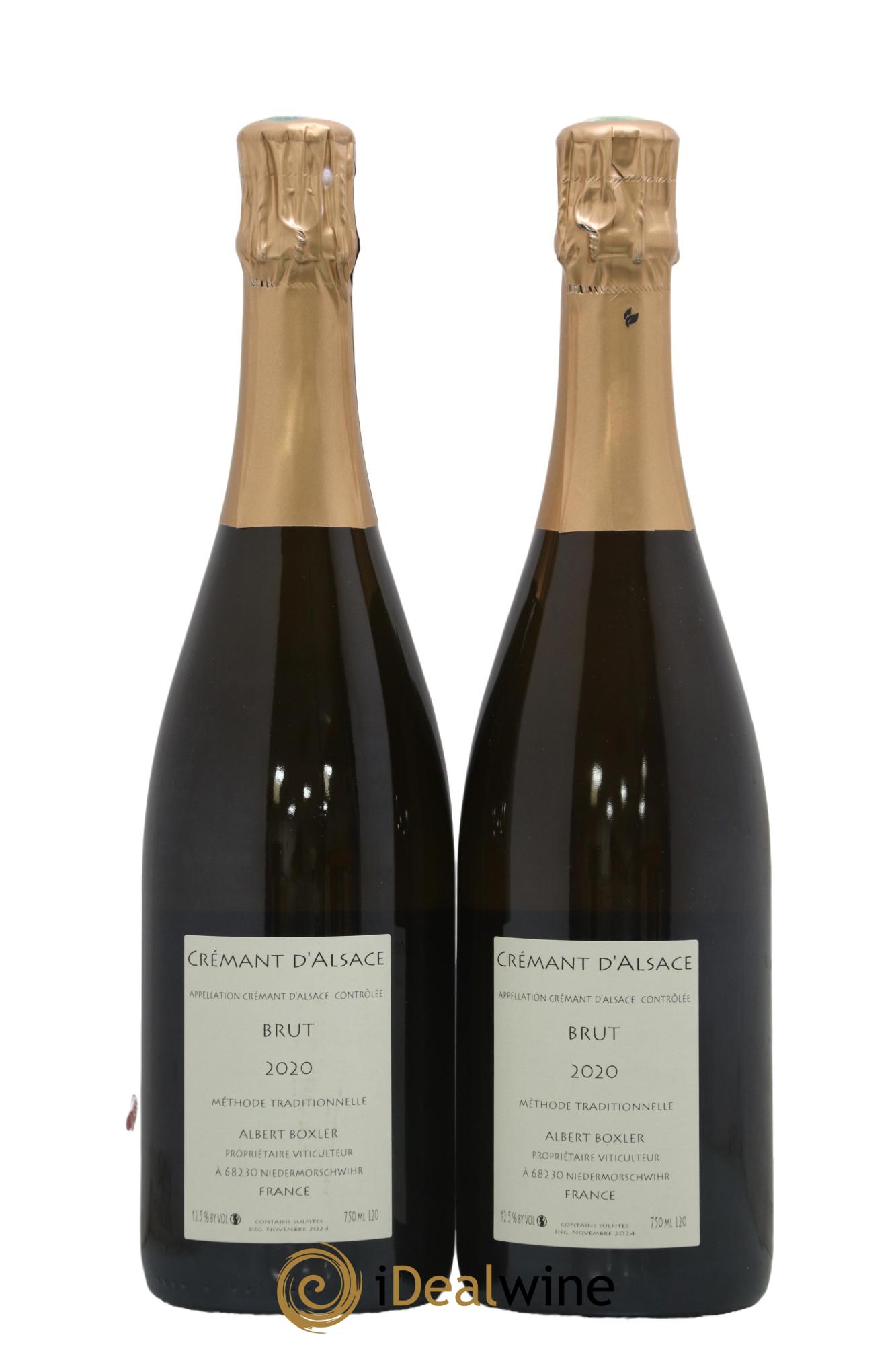 Crémant d'Alsace Albert Boxler 2020 - Lot de 2 bouteilles - 1