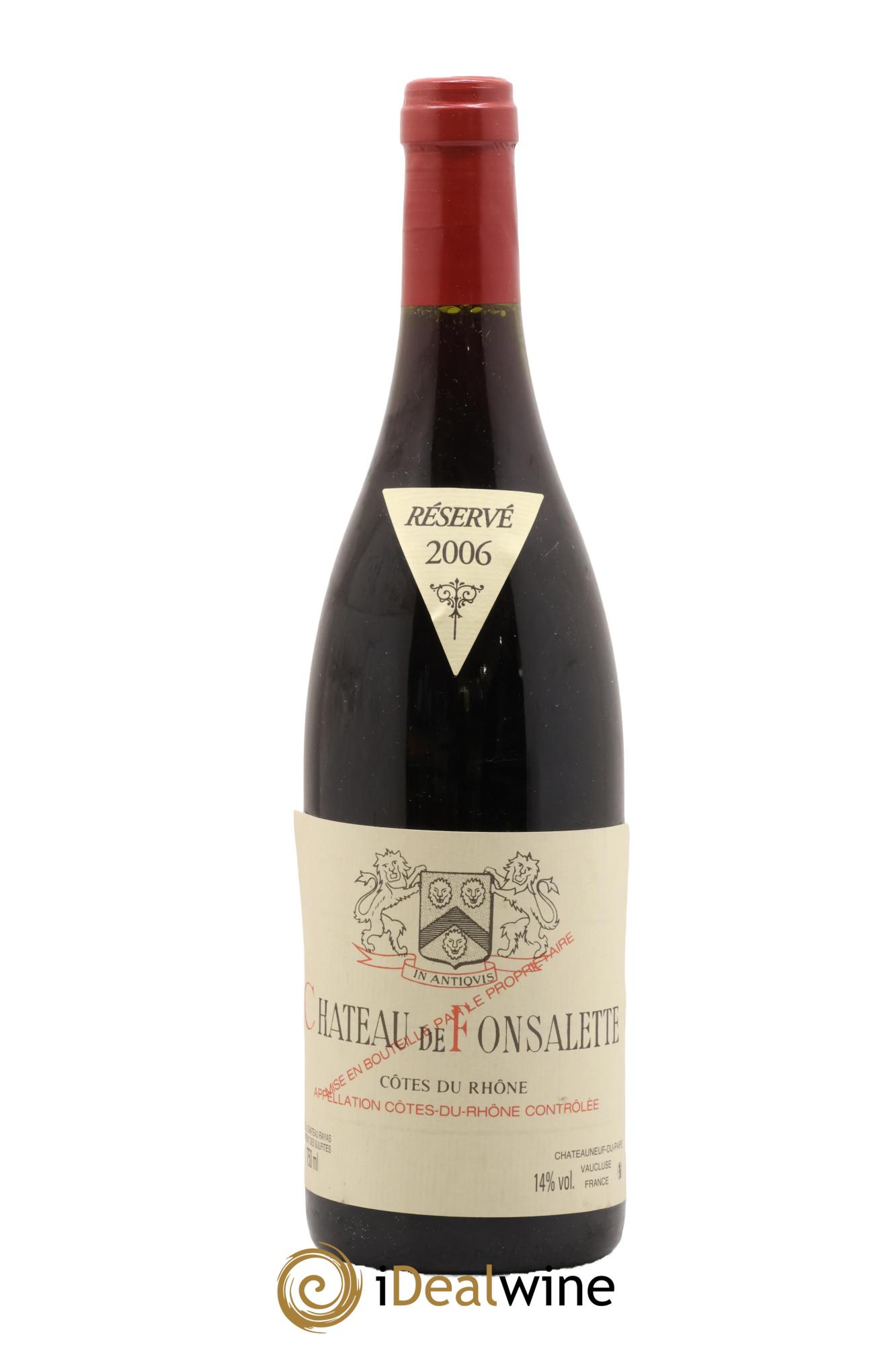 Côtes-du-Rhône Château de Fonsalette Emmanuel Reynaud 2006 - Posten von 1 Flasche - 0