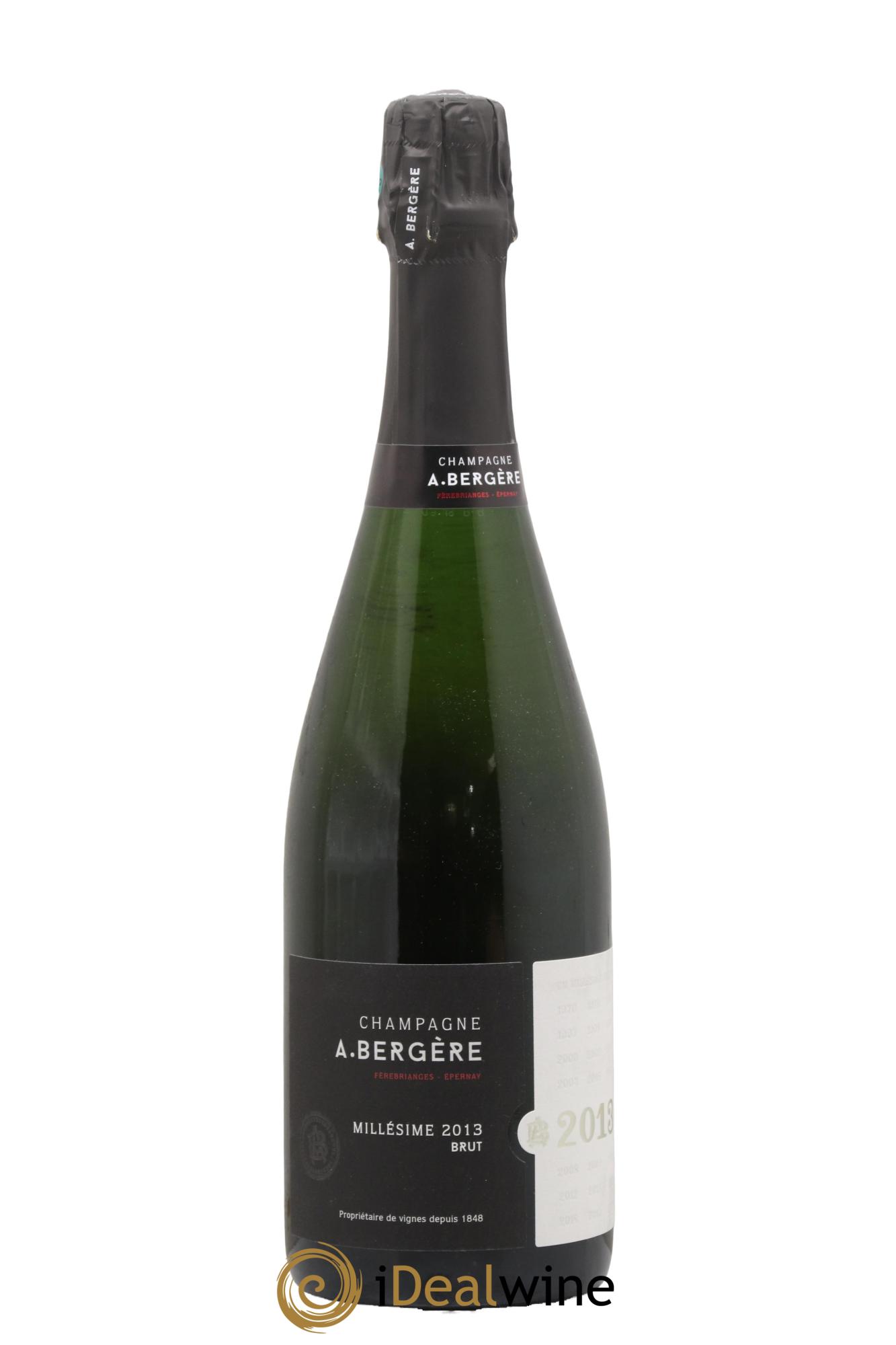 Champagne Brut A. Bergère 2013 - Posten von 1 Flasche - 0