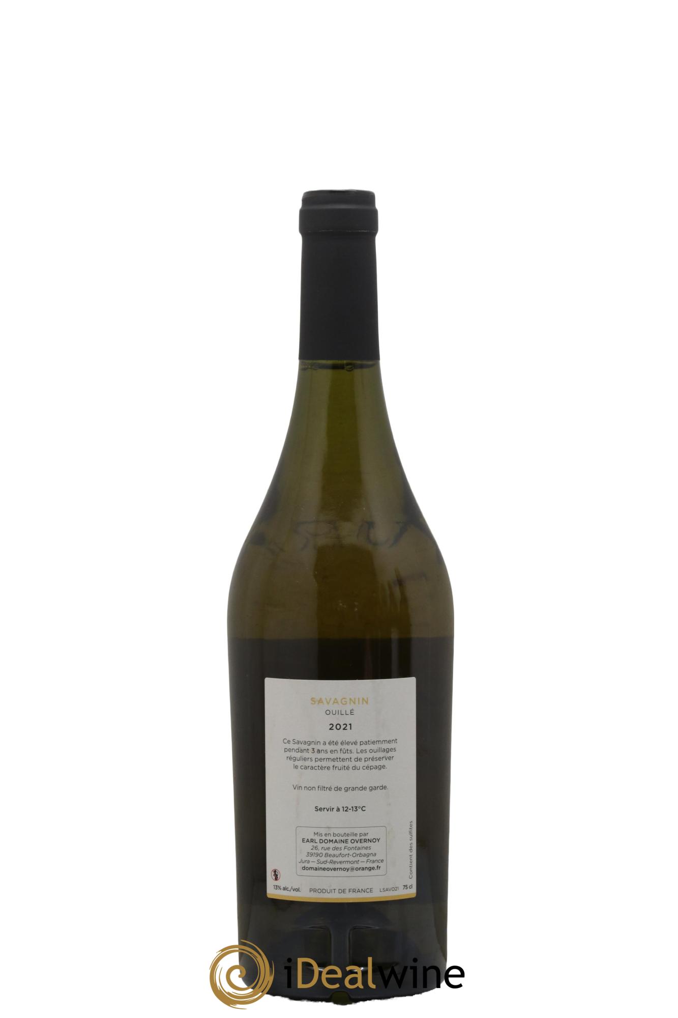 Côtes du Jura Savagnin Ouillé 3 ans Guillaume Overnoy 2021 - Lot de 1 bouteille - 1