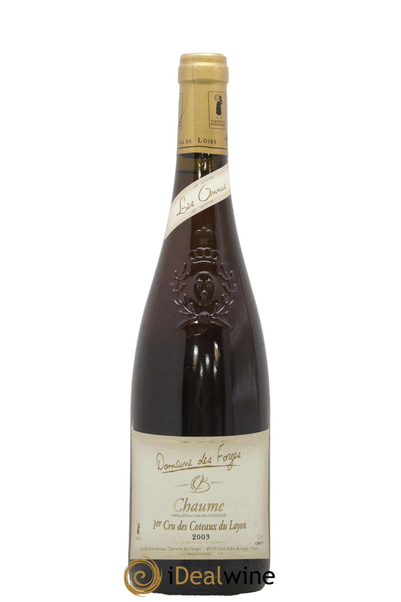 Coteaux du Layon Chaume 1er Cru des Coteaux Du Layon - Domaine des Forgues 2003 - Lotto di 1 bottiglia - 0