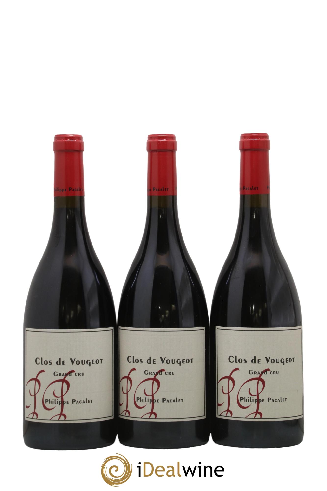 Clos de Vougeot Grand Cru Philippe Pacalet 2020 - Lot de 3 bouteilles - 0