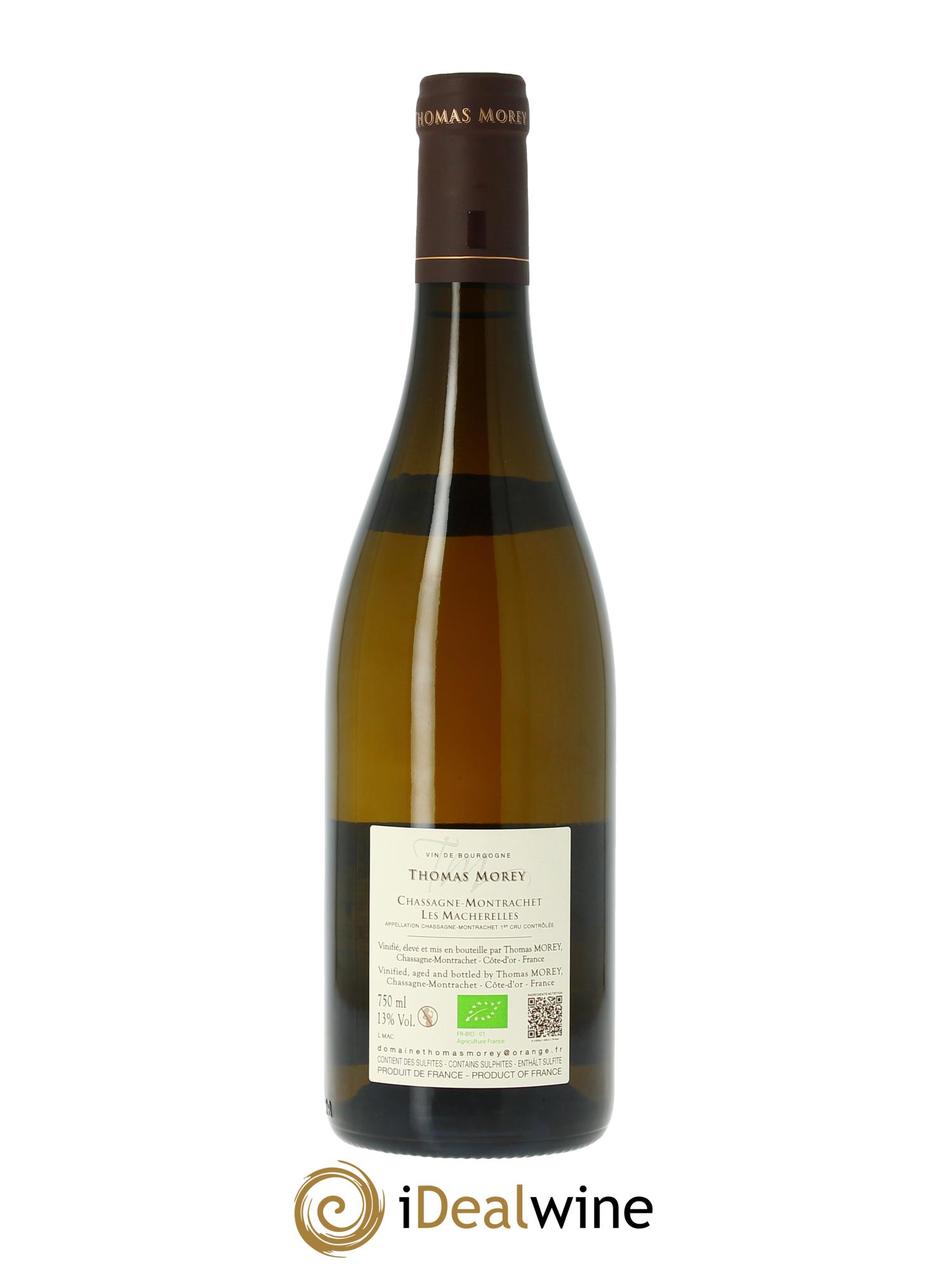 Chassagne-Montrachet 1er Cru Les Macherelles Thomas Morey  2024 - Lot de 1 bouteille - 1