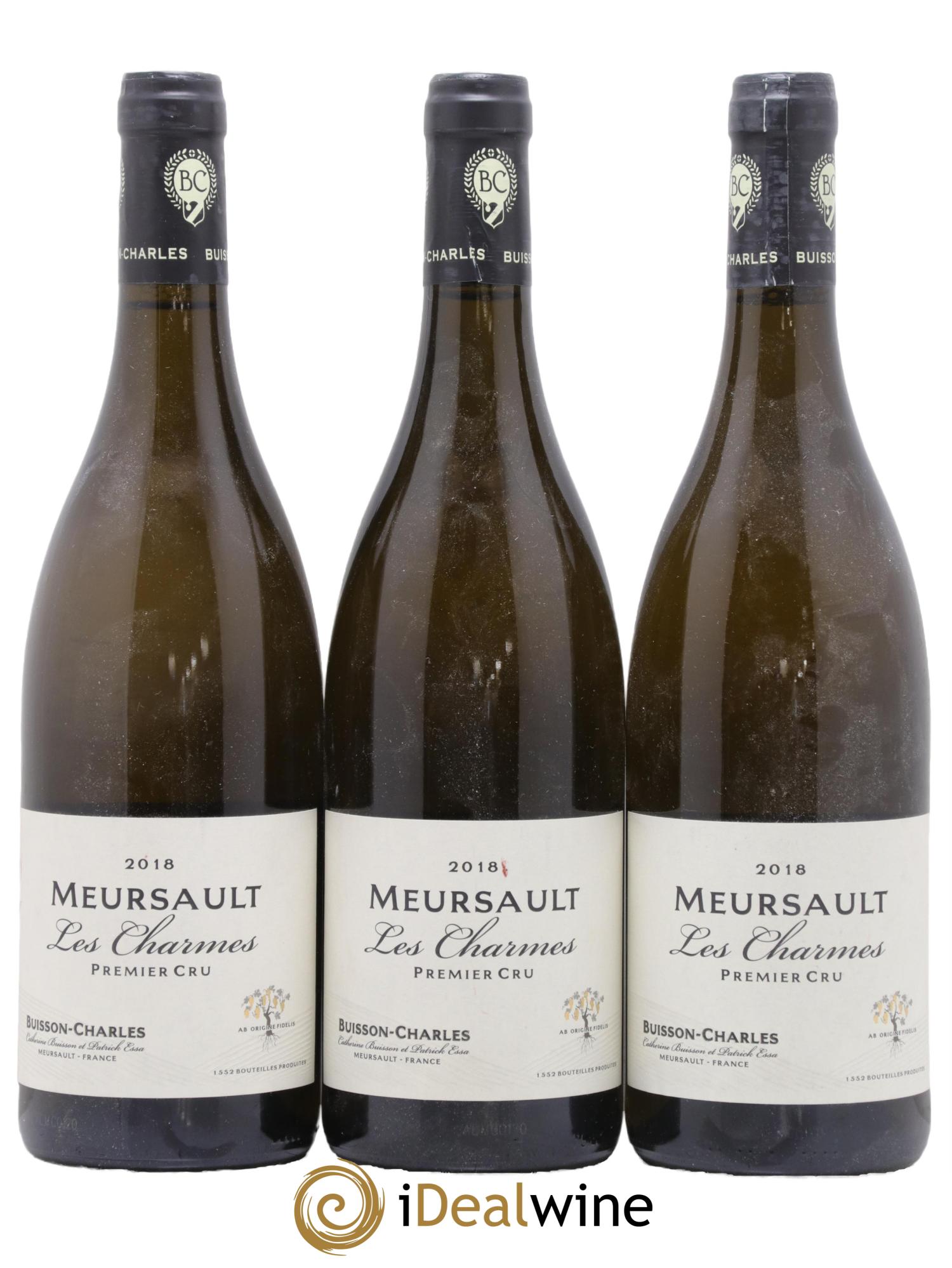 Meursault 1er Cru Charmes Buisson-Charles (Domaine) 2018 - Lot de 3 bouteilles - 0