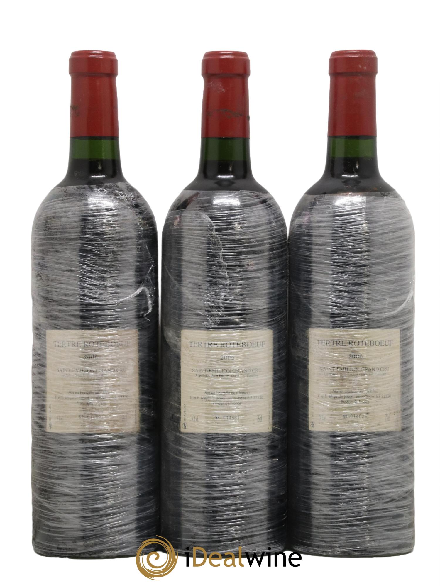 Château Tertre Roteboeuf 2006 - Lot of 3 bottles - 1