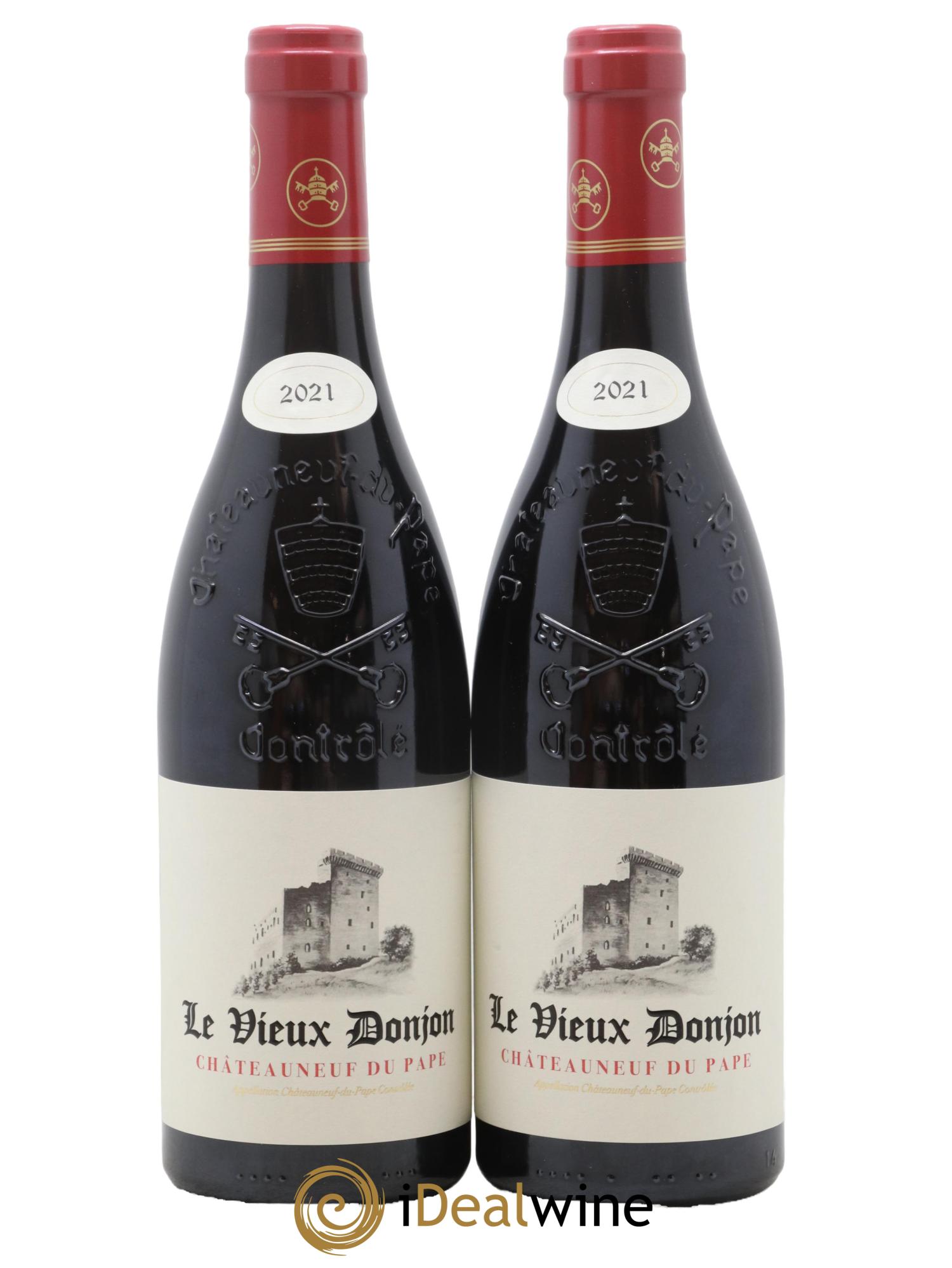 Châteauneuf-du-Pape Le Vieux Donjon Michel Lucien 2021 - Lot de 2 bouteilles - 0