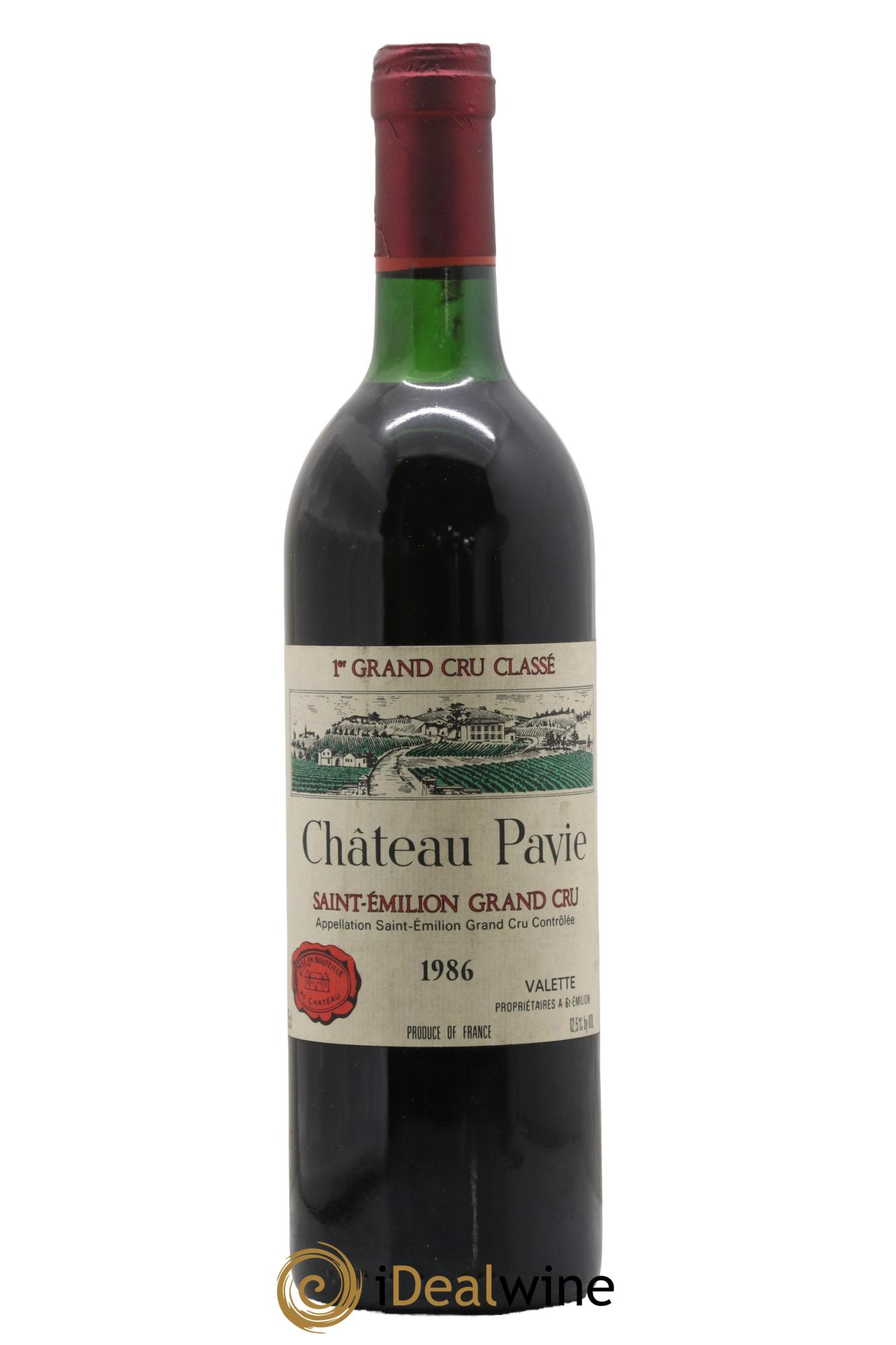 Château Pavie 1er Grand Cru Classé A 1986 - Lot de 1 bouteille - 0