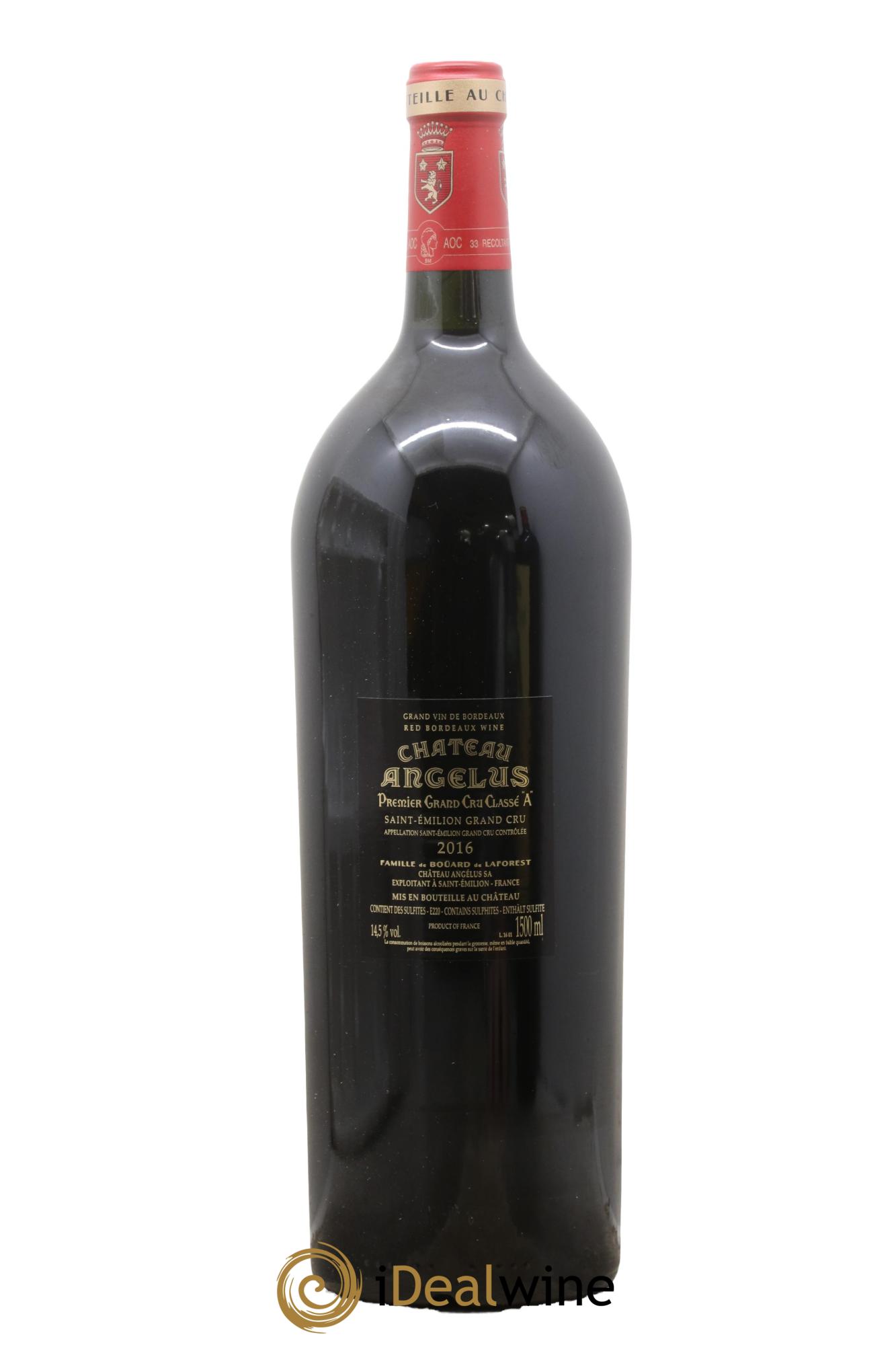 Château Angélus 1er Grand Cru Classé A 2016 - Lot de 1 magnum - 1
