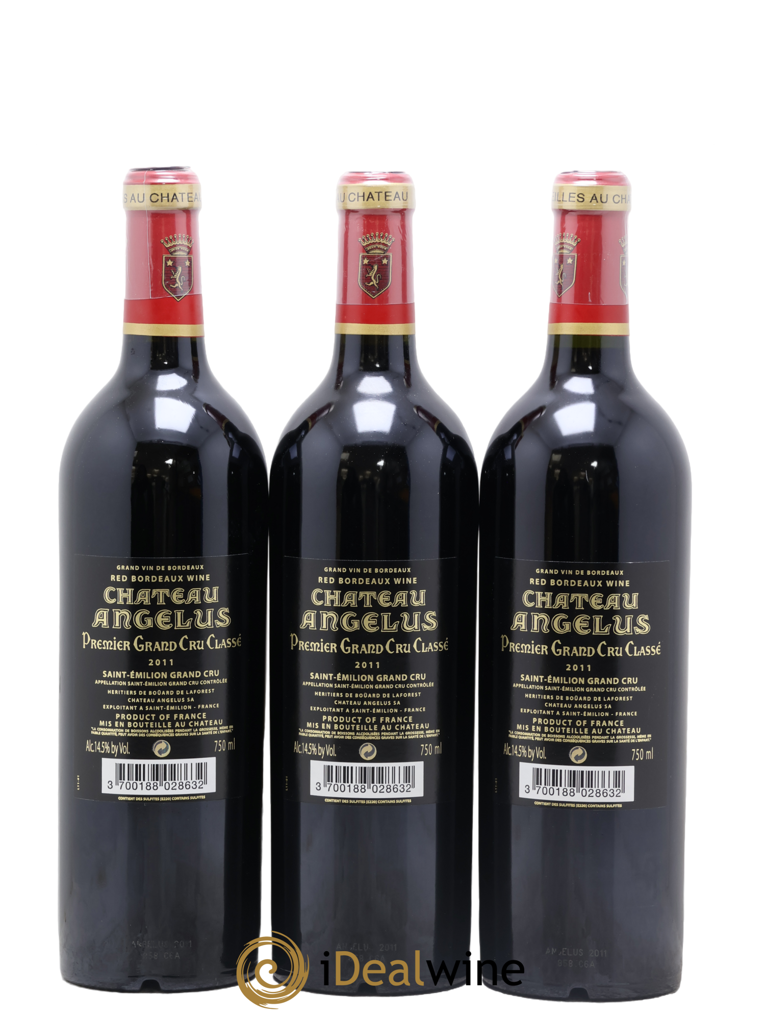 Château Angélus 1er Grand Cru Classé A 2011 - Lot of 6 bottles - 4