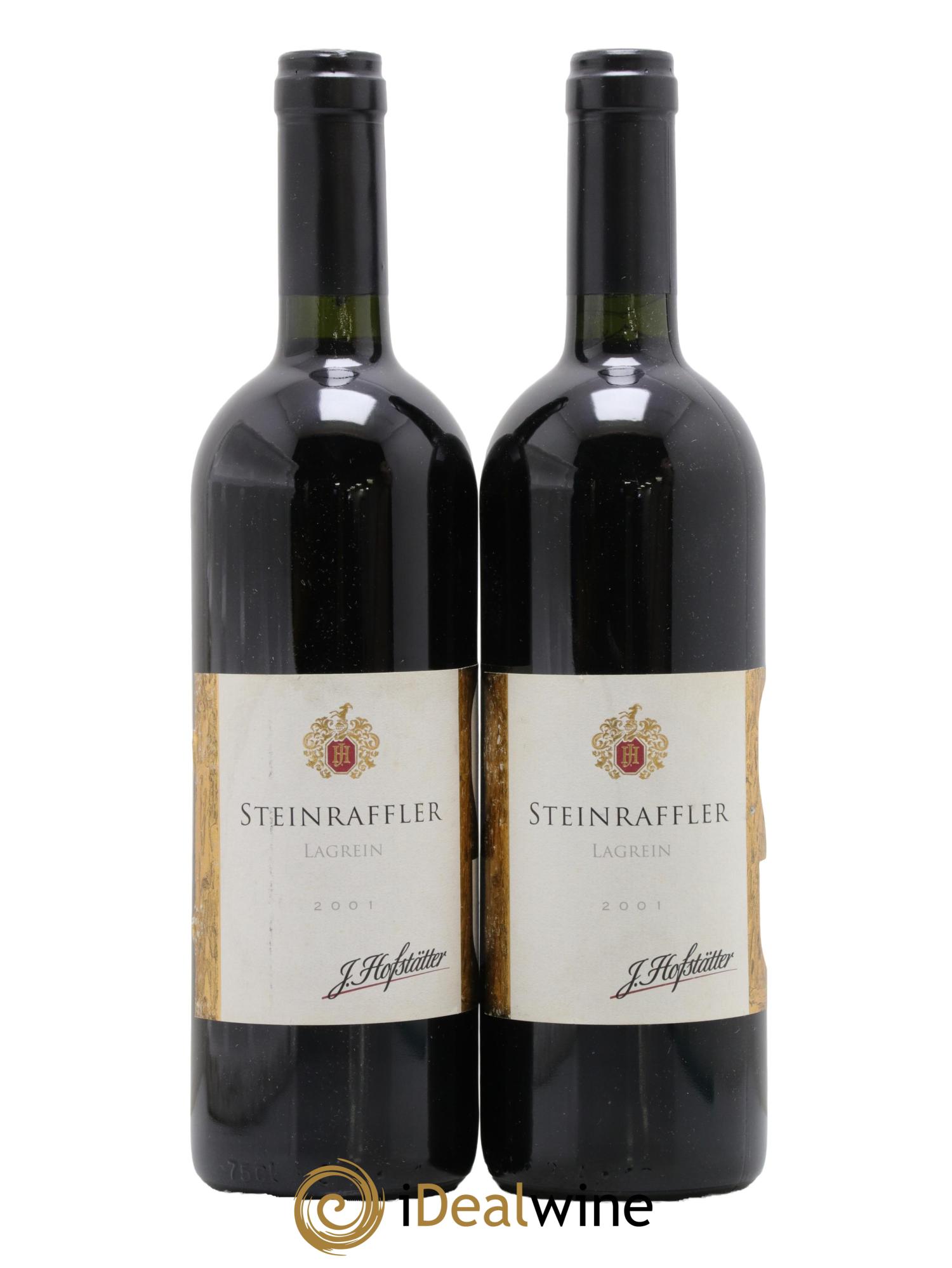 Trentin Haut Adige Lagrein Steinraffler Hofstatter 2001 - Lot de 2 bouteilles - 0