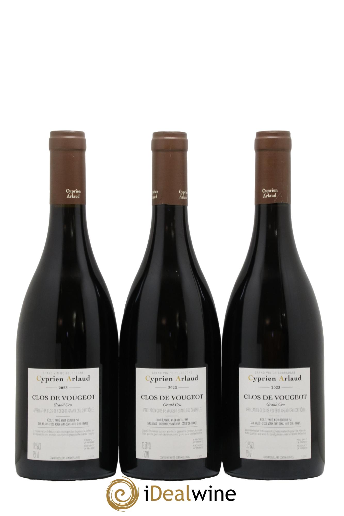Clos de Vougeot Grand Cru Cyprien Arlaud 2023 - Posten von 3 Flaschen - 1