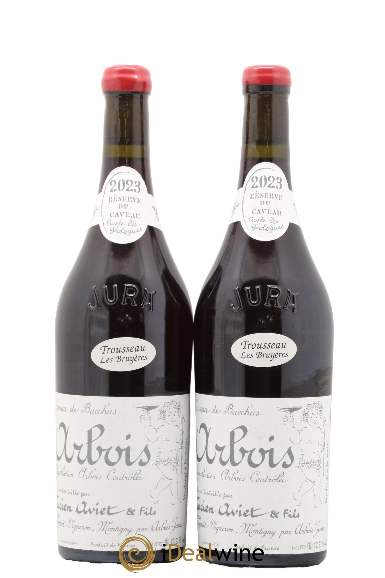 Arbois Trousseau Les Bruyères Cuvée des Géologues Lucien Aviet (Domaine) 2023 - Lot de 2 bouteilles - 0