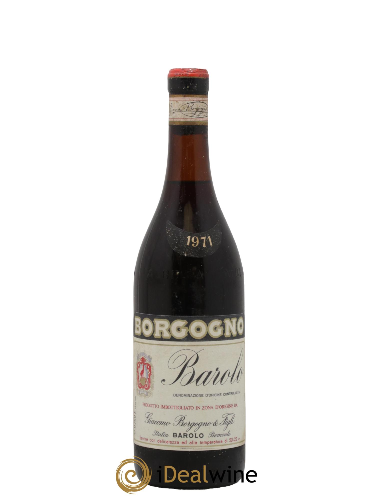 Barolo DOCG Giacomo Borgogno 1971 - Lot de 1 bouteille - 0