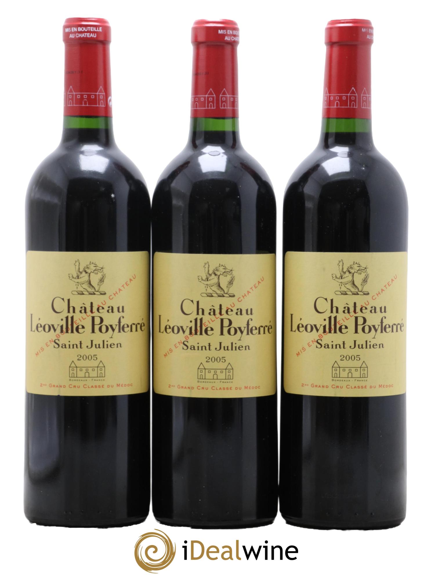 Château Léoville Poyferré 2ème Grand Cru Classé 2005 - Posten von 6 Flaschen - 2