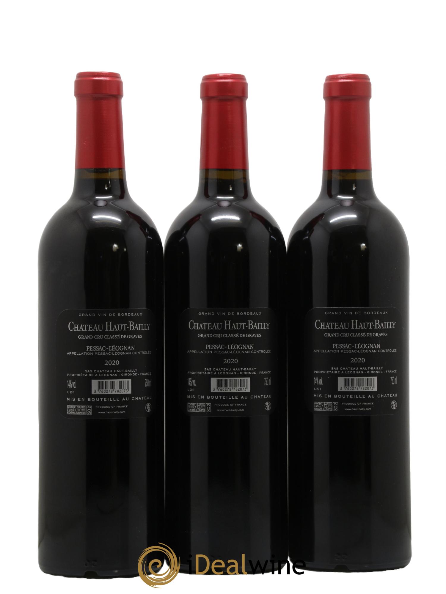 Château Haut-Bailly Cru Classé de Graves 2020 - Lot de 6 bouteilles - 2
