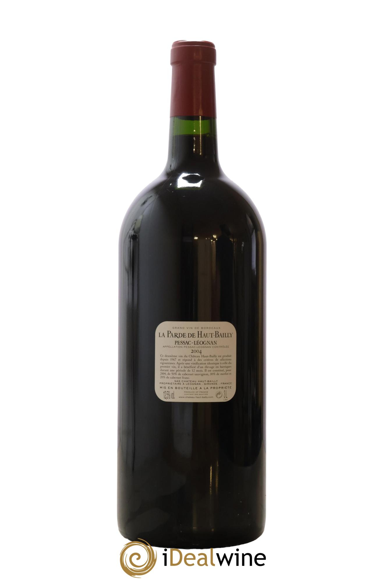Haut Bailly II (Anciennement La Parde de Haut-Bailly) Second Vin 2004 - Lot de 1 double magnum - 2