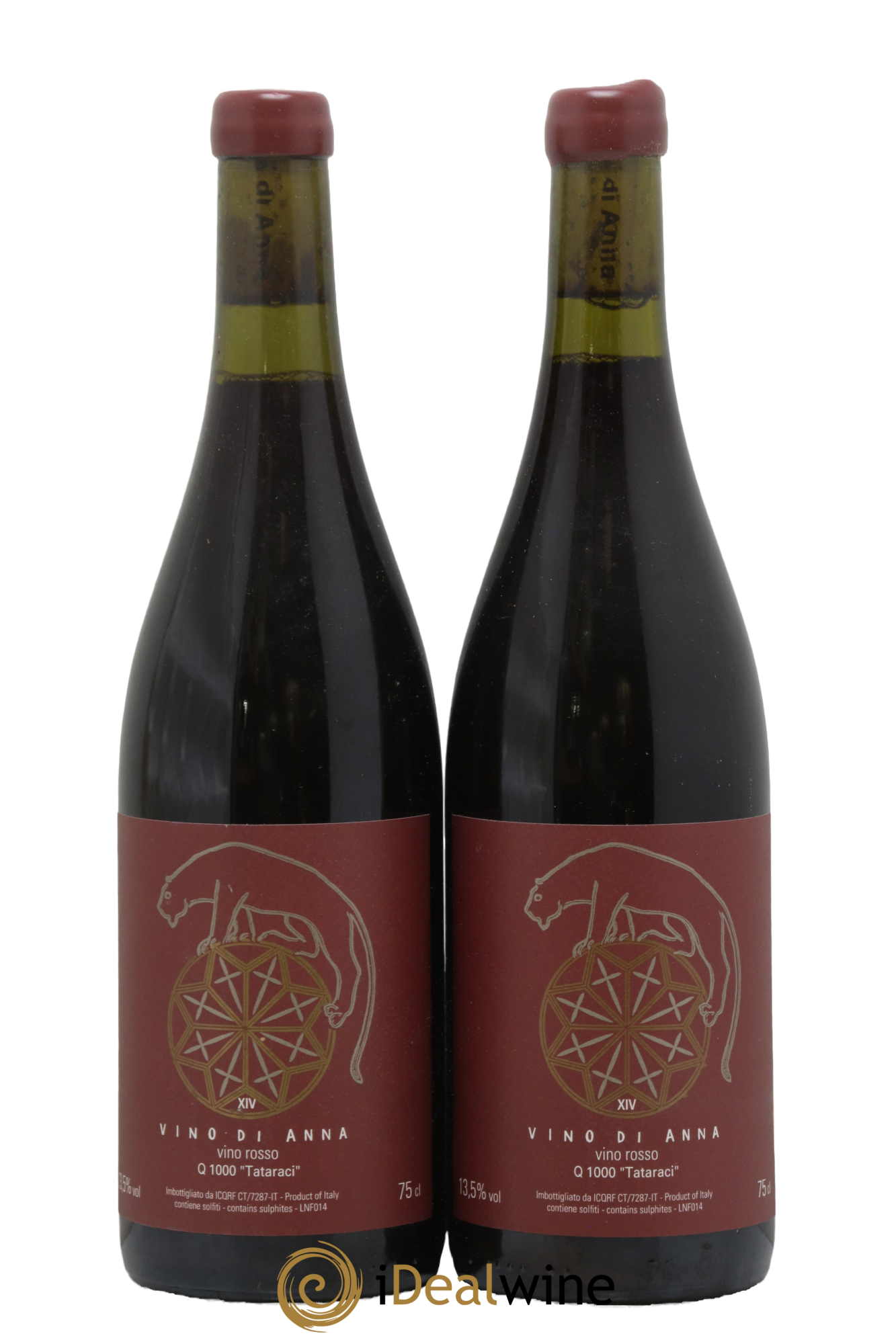 Italie Terre Siciliane IGT Q1000 Tataraci Vino di Anna 2014 - Lot of 2 bottles - 0