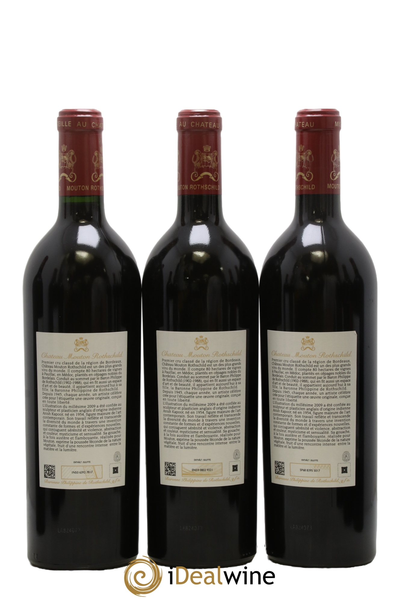 Château Mouton Rothschild 1er Grand Cru Classé 2009 - Lot of 12 bottles - 6