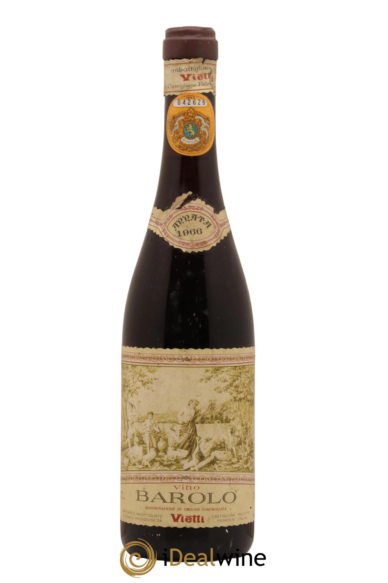 Barolo Vietti 1966 - Lot de 1 bouteille - 0