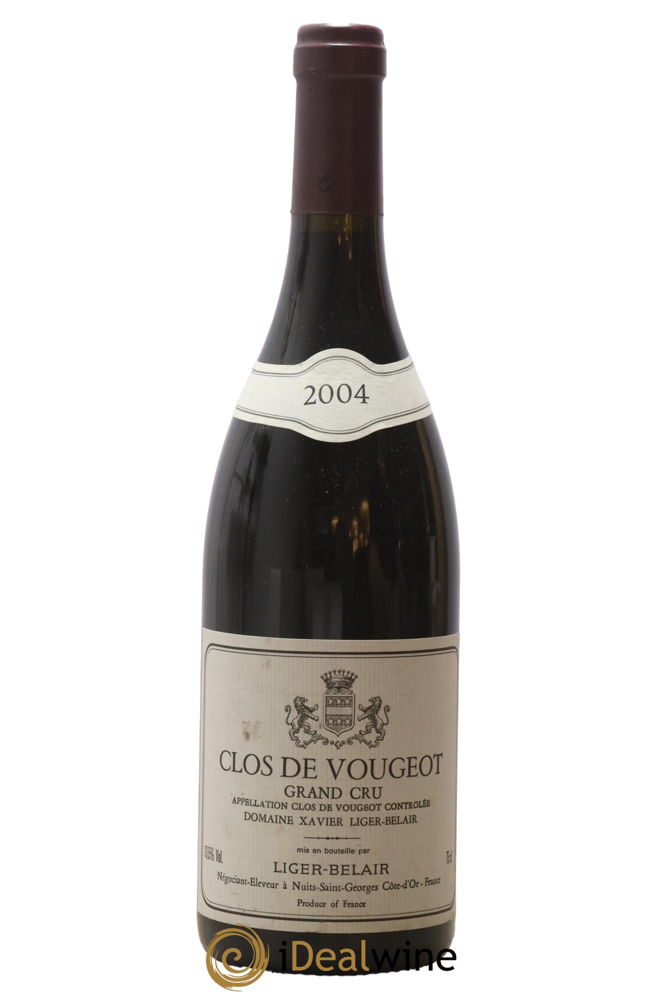 Clos de Vougeot Grand Cru Xavier Liger-Belair 2004 - Lot de 1 bouteille - 1
