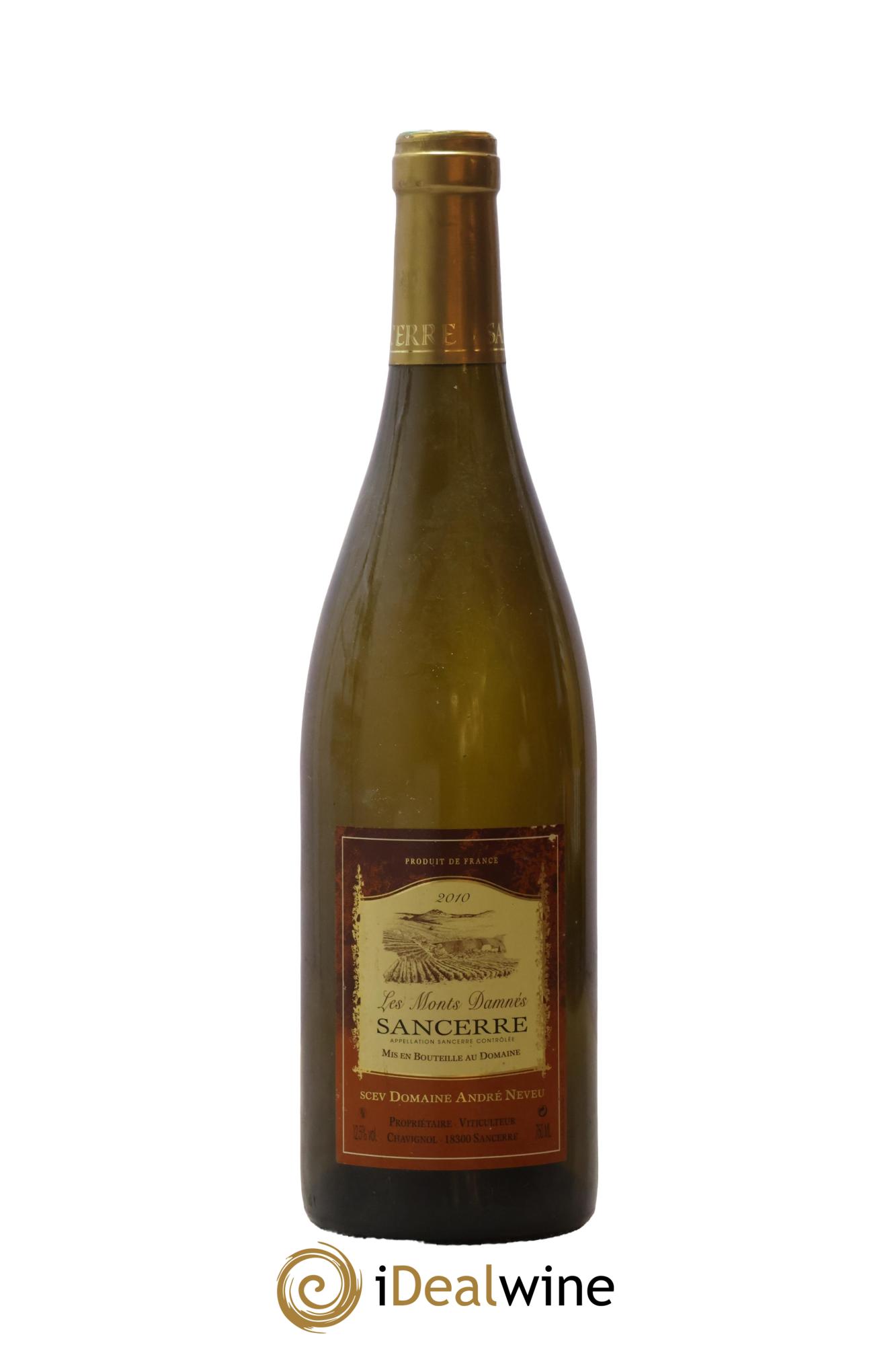 Sancerre Les Monts Damnés Domaine André Neveu 2010 - Lot de 1 bouteille - 0