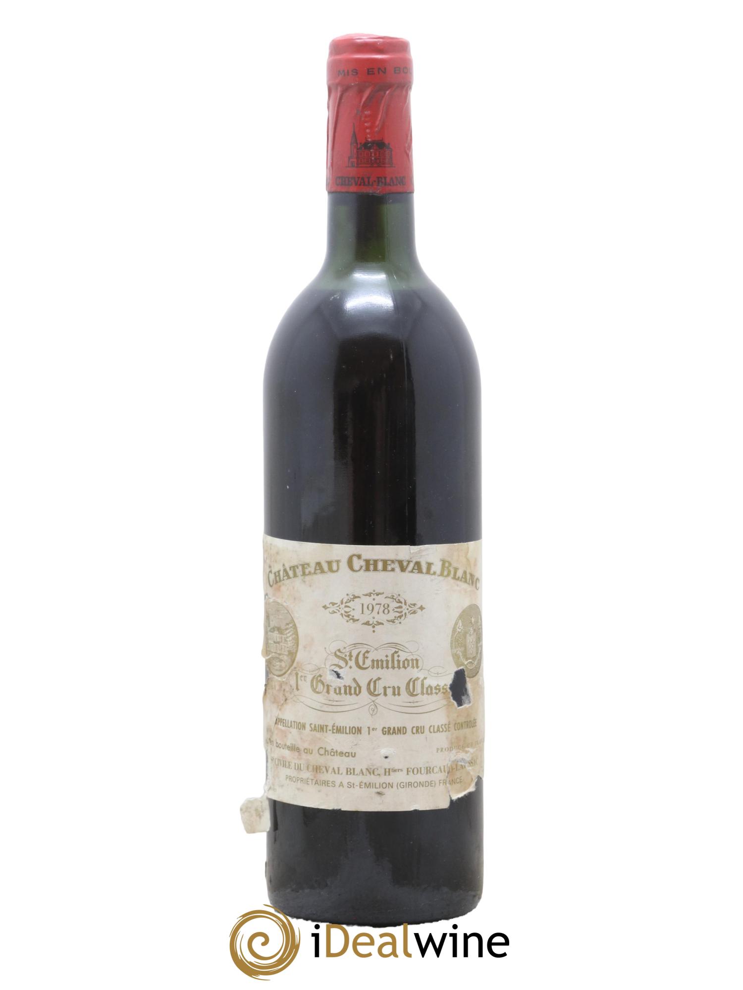 Château Cheval Blanc 1er Grand Cru Classé A 1978 - Lot de 1 bouteille - 0