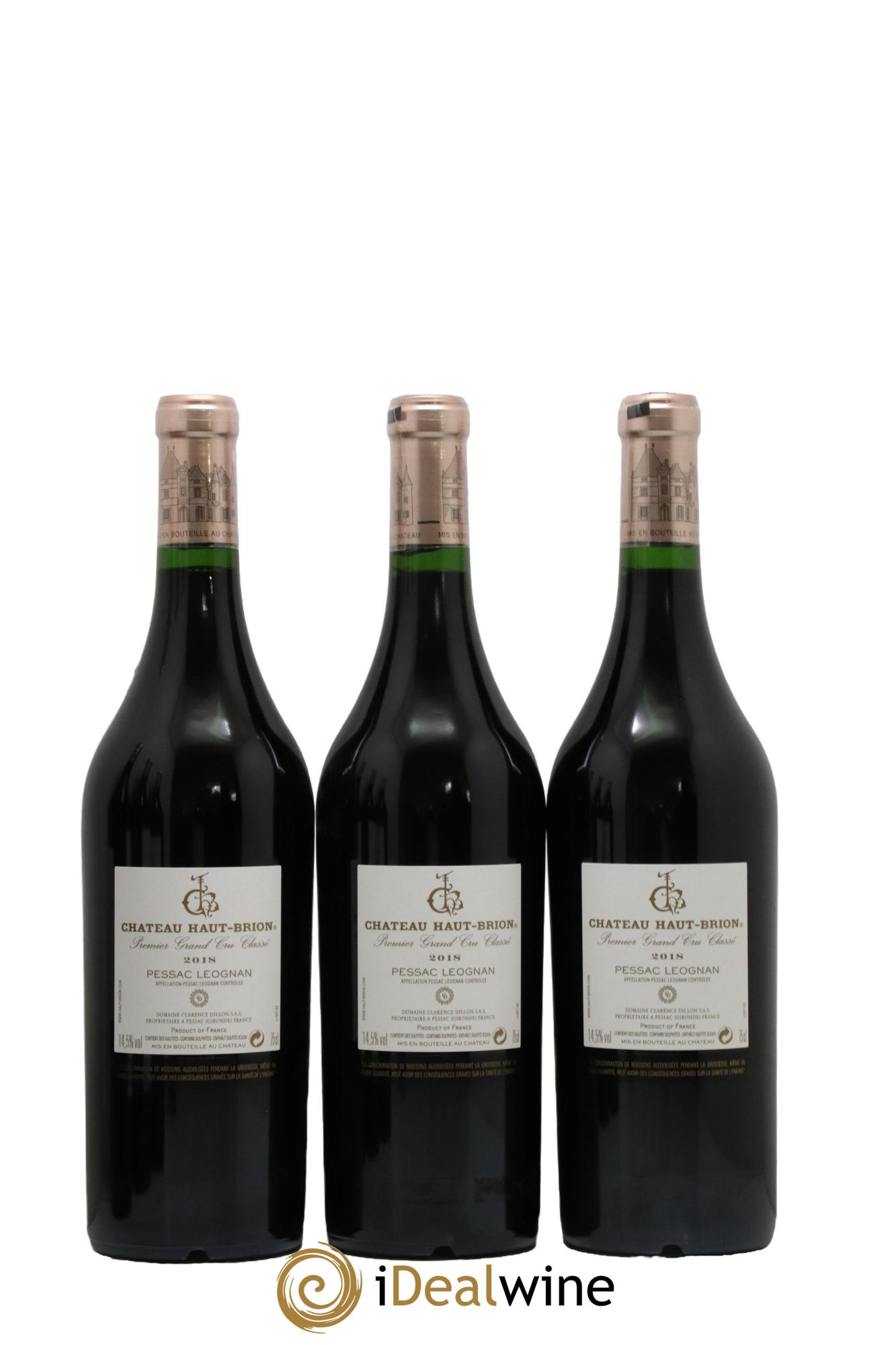 Château Haut Brion 1er Grand Cru Classé 2018 - Lot de 6 bouteilles - 2