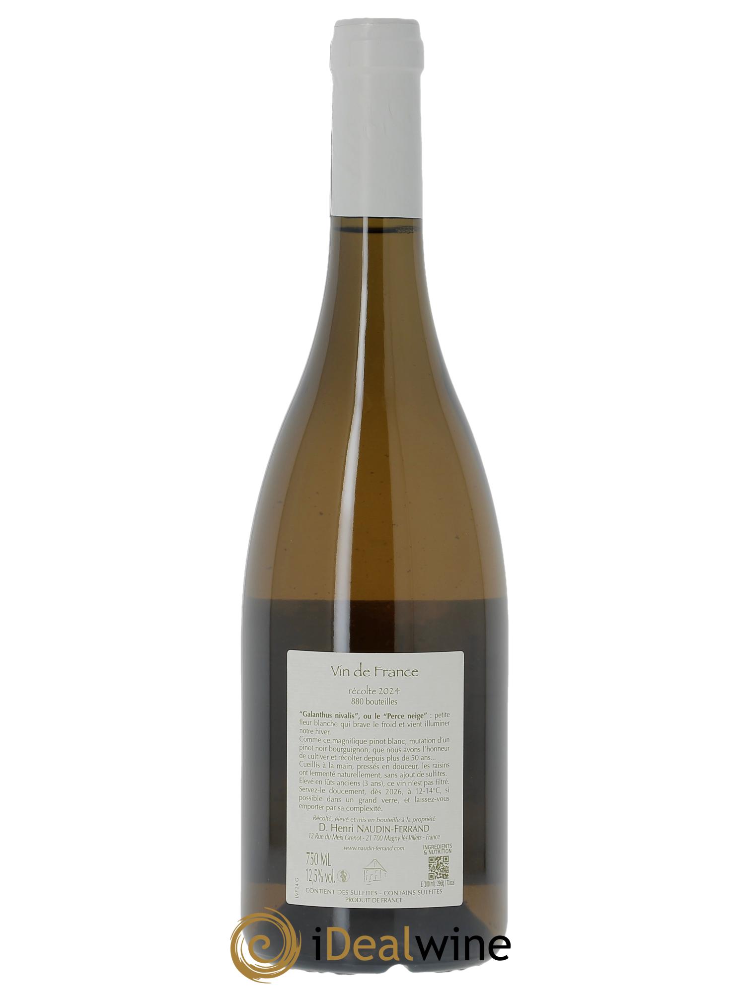 Vin de France Galanthus Nivalis Naudin-Ferrand (Domaine)  2024 - Lotto di 1 bottiglia - 1