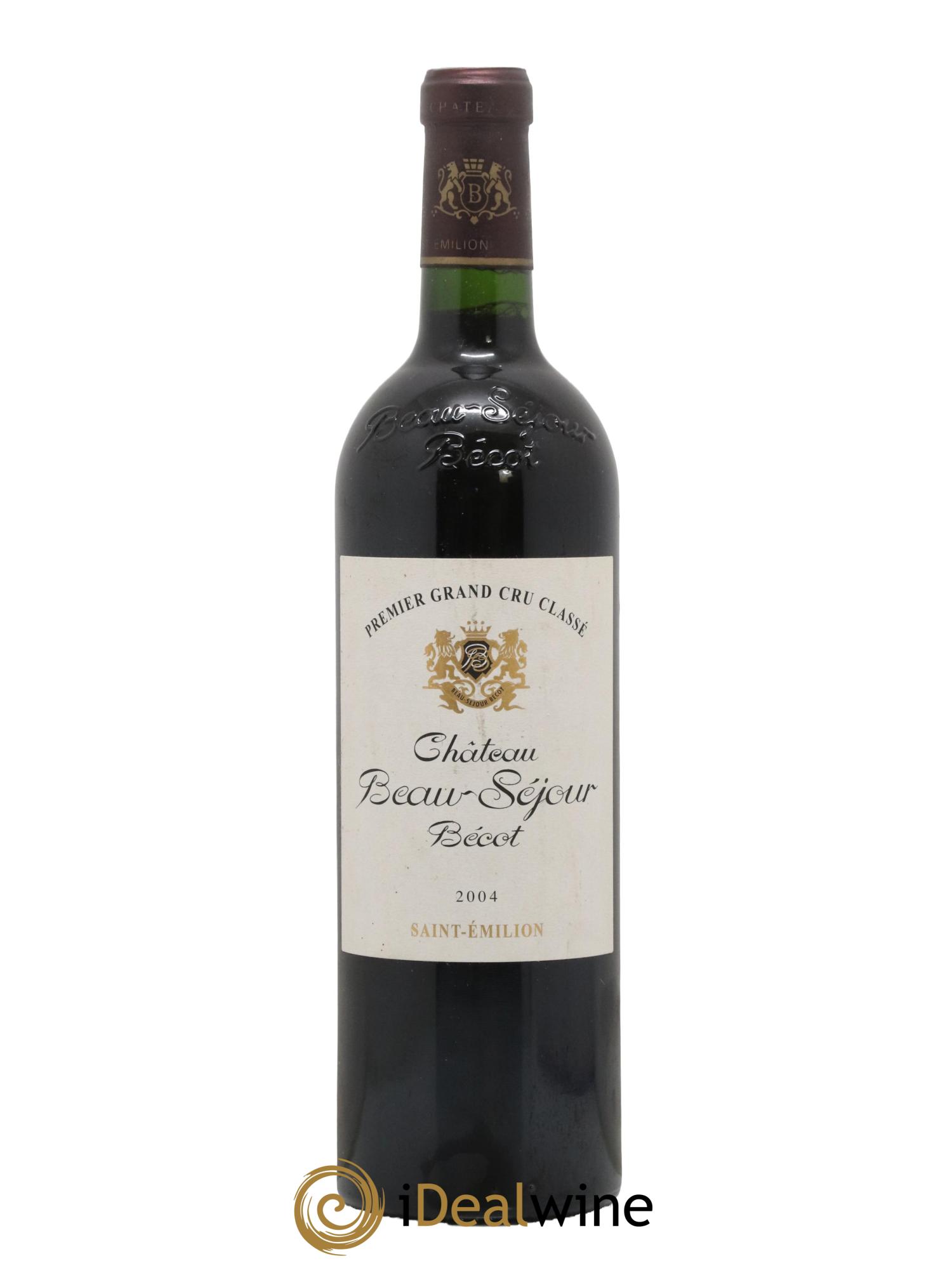 Château Beau-Séjour Bécot 1er Grand Cru Classé B 2004 - Lot de 1 bouteille - 0