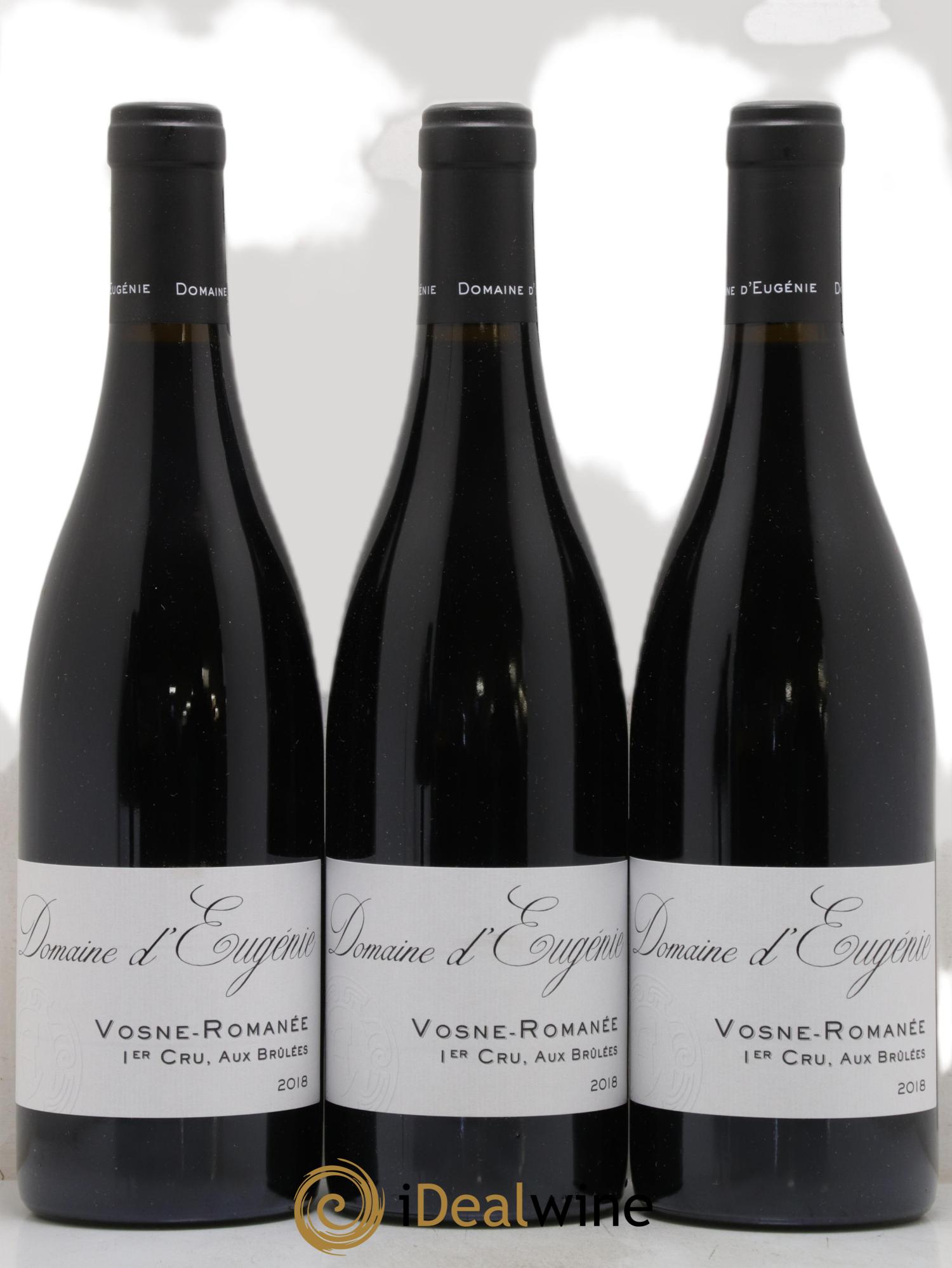 Vosne-Romanée 1er Cru Aux Brûlées Domaine René Engel - Domaine Eugénie 2018 - Lot de 3 bouteilles - 0