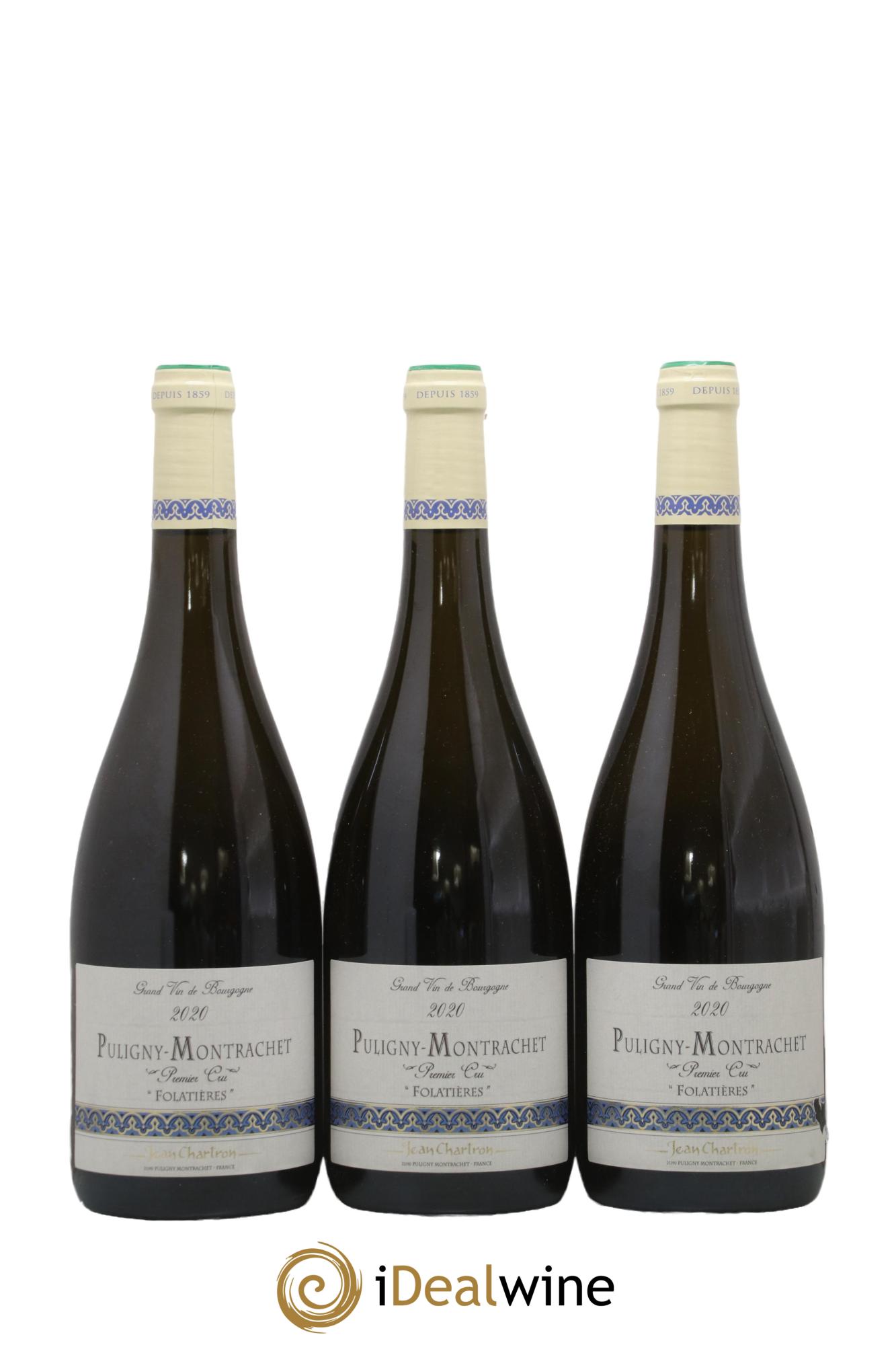 Puligny-Montrachet 1er Cru Folatières Jean Chartron (Domaine) 2020 - Lot de 3 bouteilles - 0