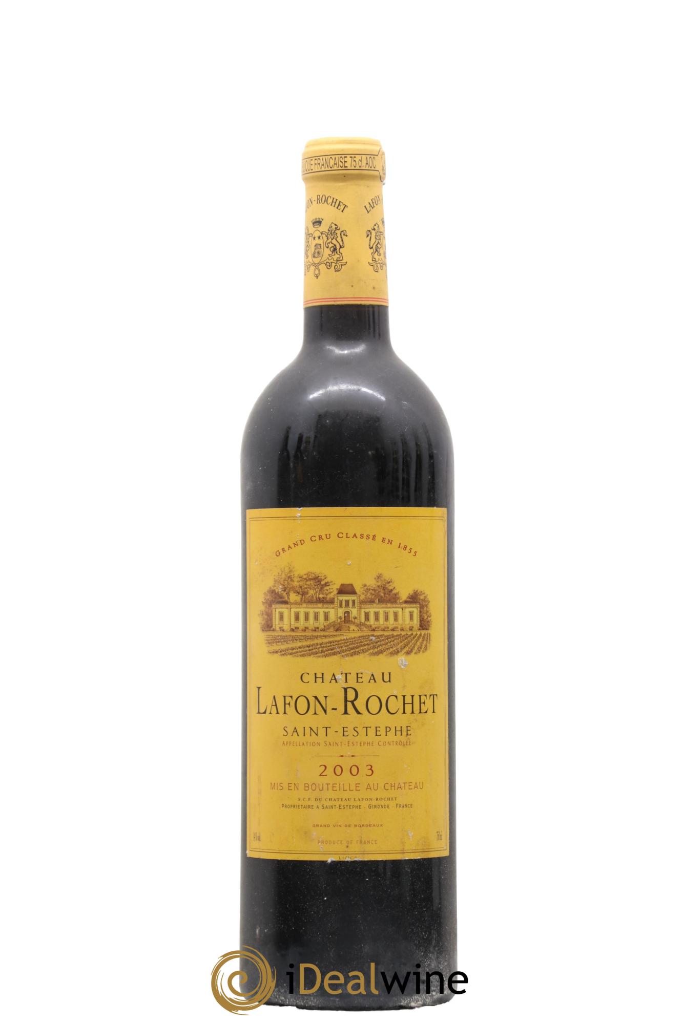 Château Lafon Rochet 4ème Grand Cru Classé 2003 - Lot de 1 bouteille - 0