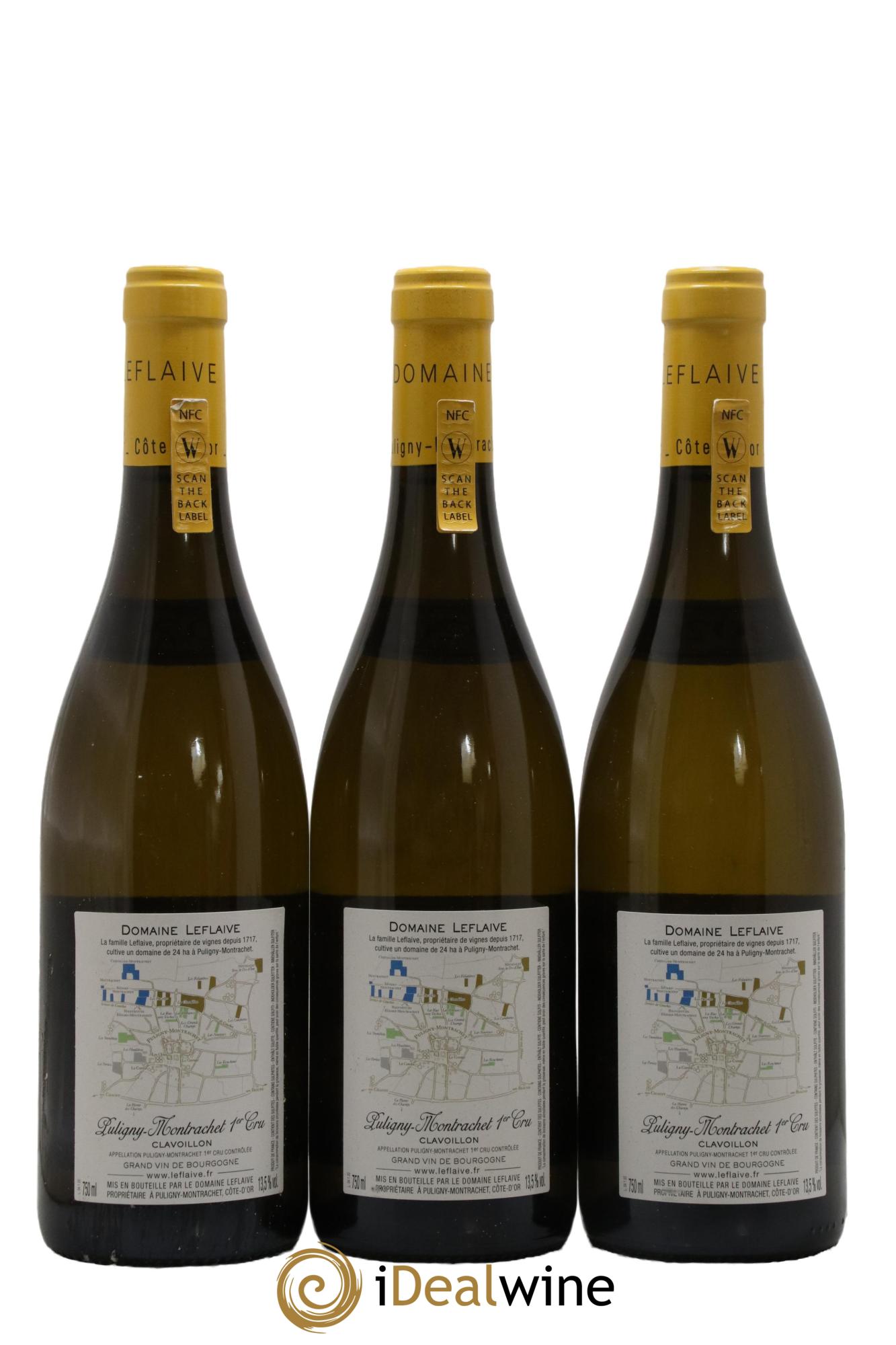 Puligny-Montrachet 1er Cru Clavoillon Leflaive (Domaine) 2020 - Lot de 3 bouteilles - 1