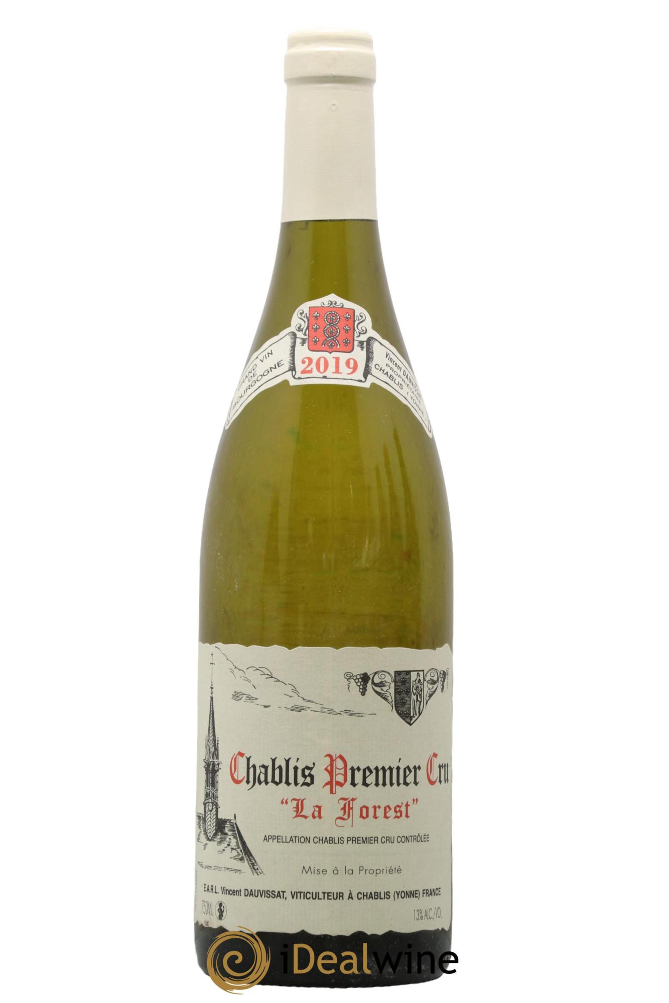 Chablis 1er Cru La Forest Vincent Dauvissat (Domaine) 2019 - Lot de 1 bouteille - 0