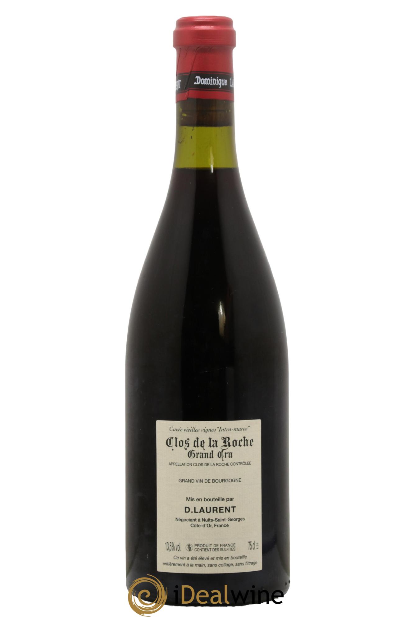 Clos de la Roche Grand Cru Vieilles vignes Intra-muros Dominique Laurent 2006 - Lot de 1 bouteille - 1