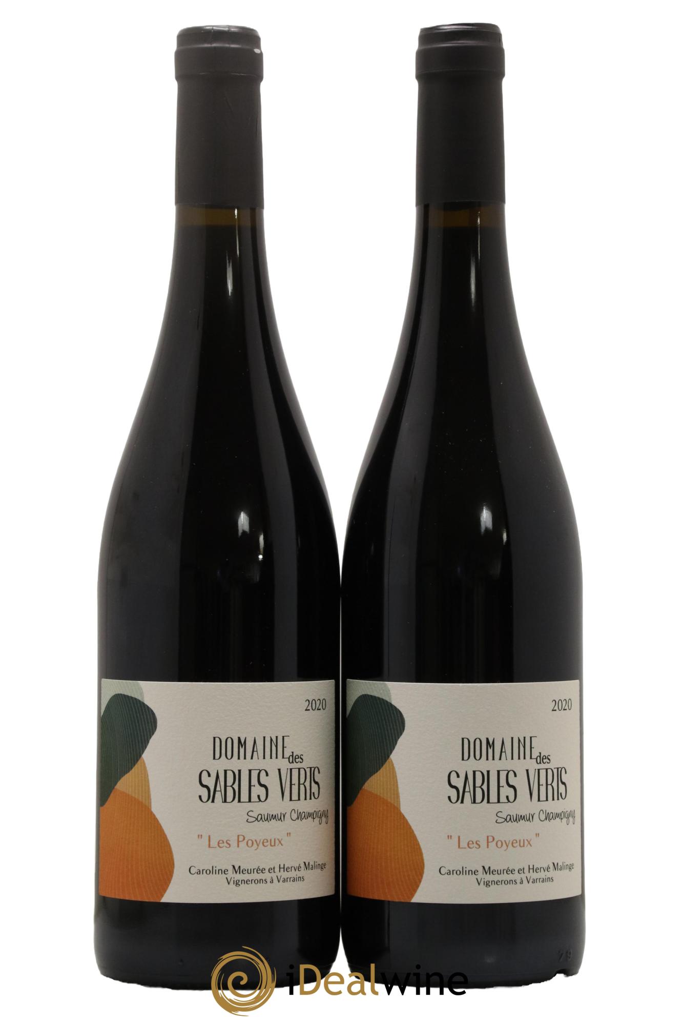 Saumur-Champigny Les Poyeux Domaine Des Sables Verts 2020 - Lot de 2 bouteilles - 0