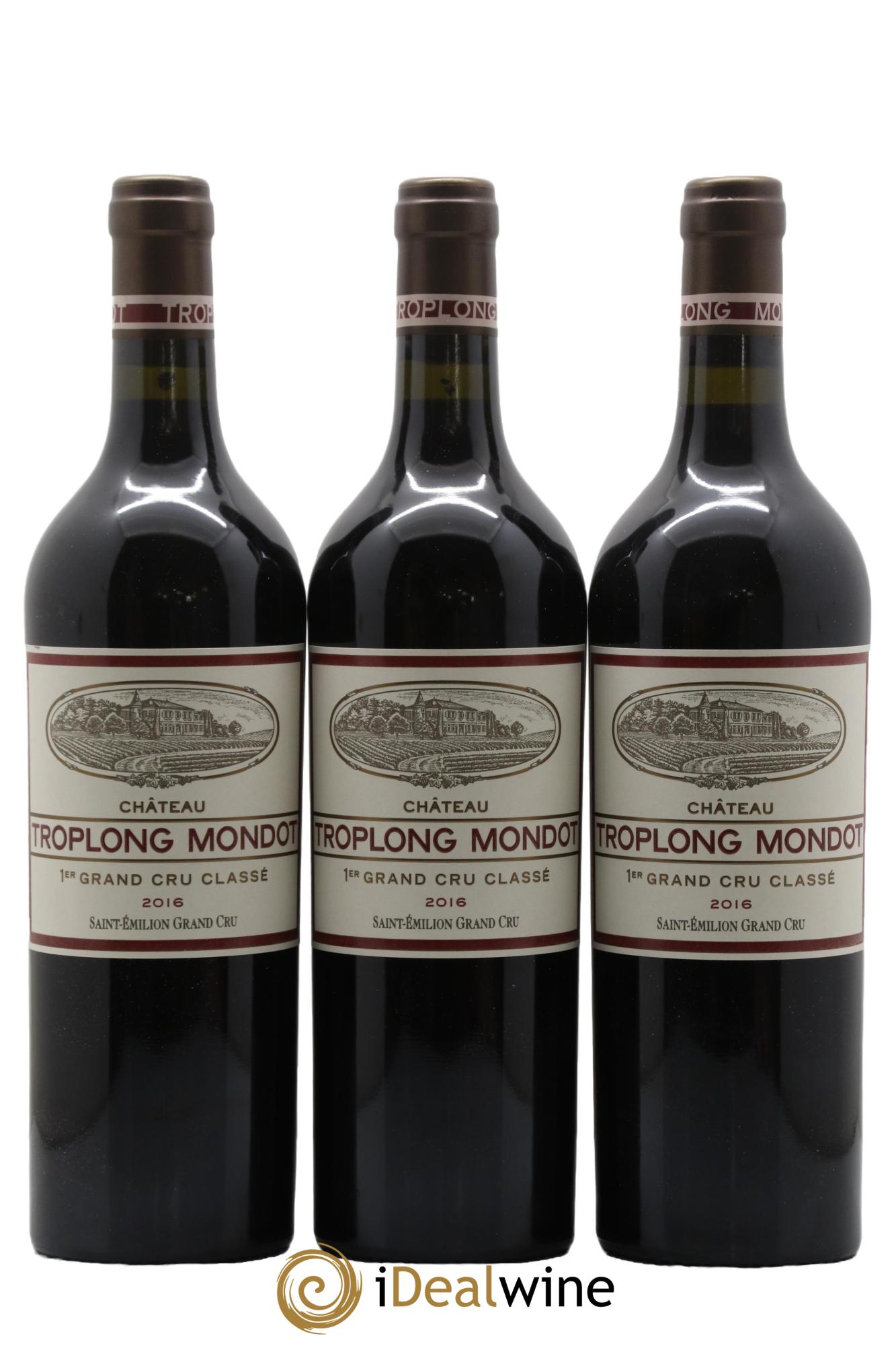 Château Troplong Mondot 1er Grand Cru Classé B 2016 - Lot de 6 bouteilles - 1