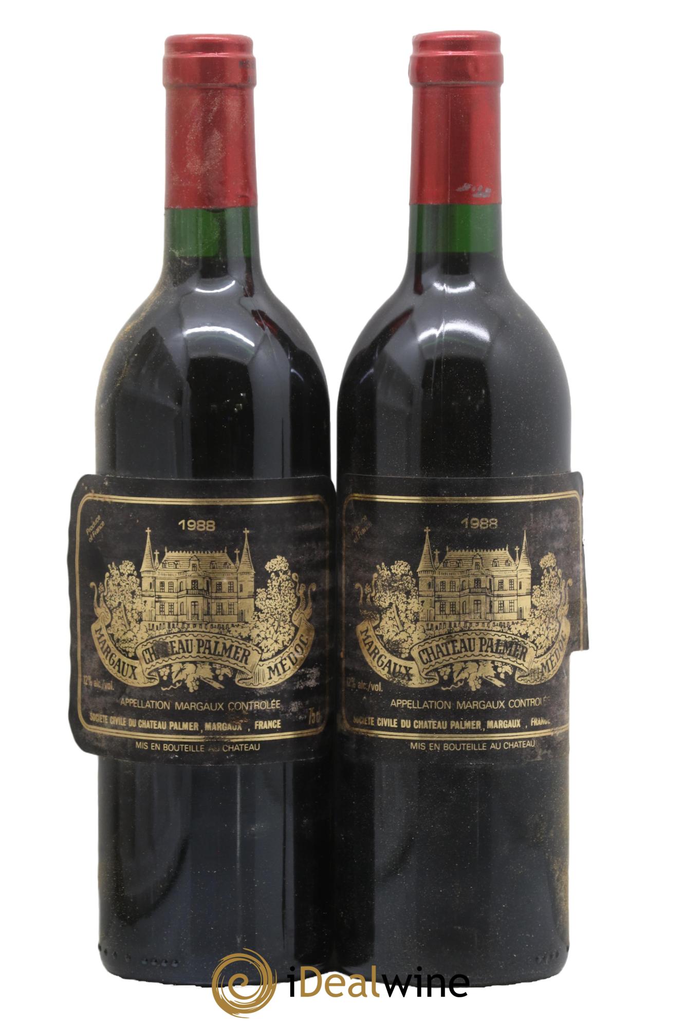 Château Palmer 3ème Grand Cru Classé 1988 - Lotto di 2 bottiglie - 0