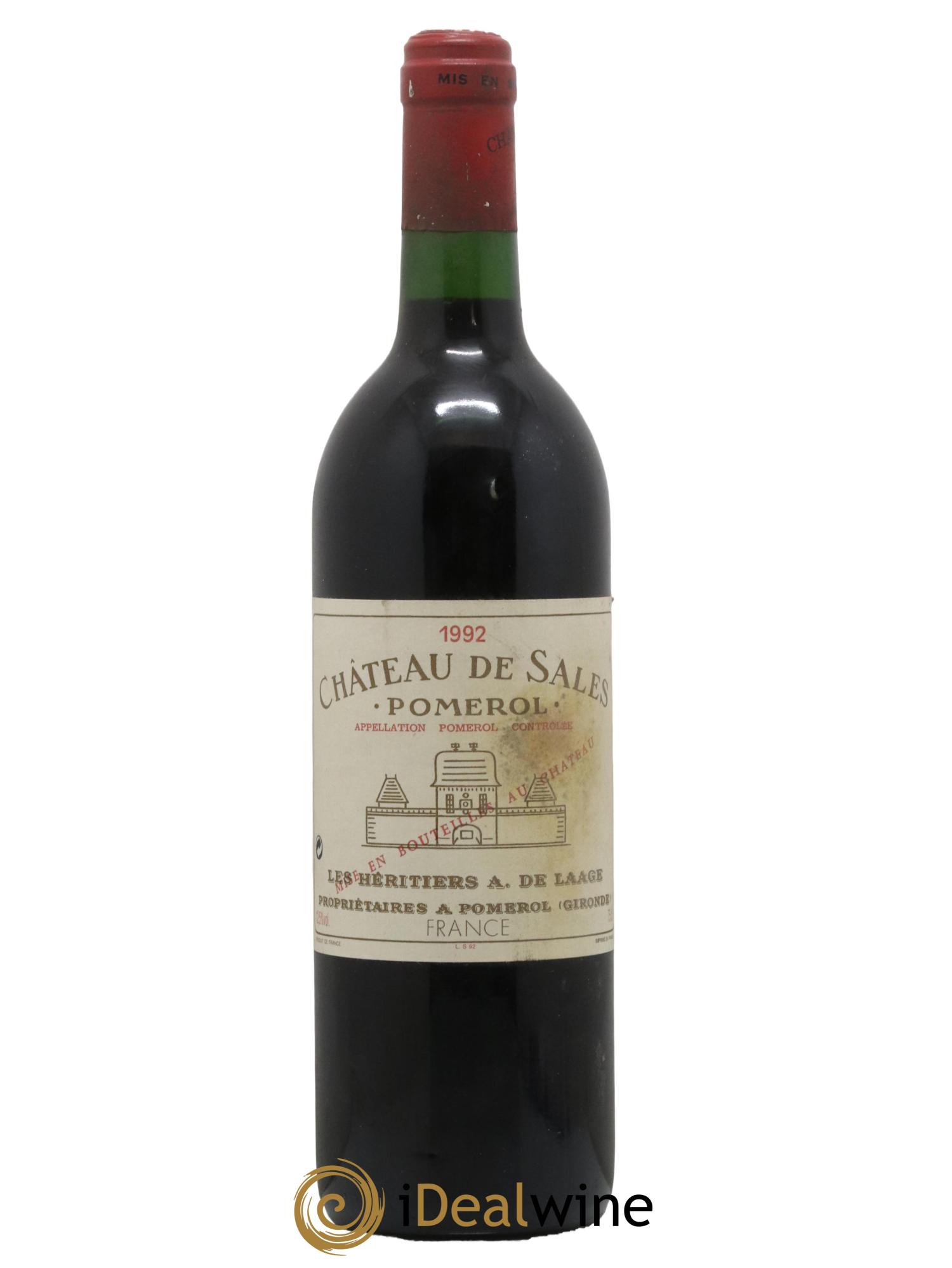Château de Sales 1992 - Posten von 1 Flasche - 0