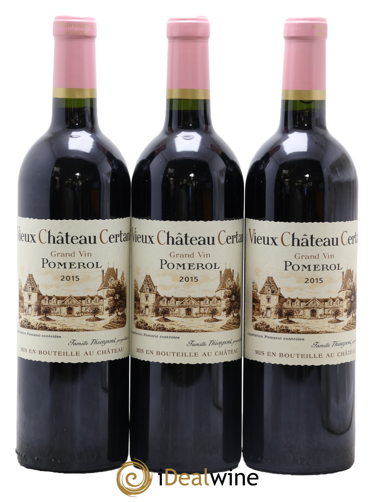 Vieux Château Certan 2015 - Posten von 3 Flaschen - 0