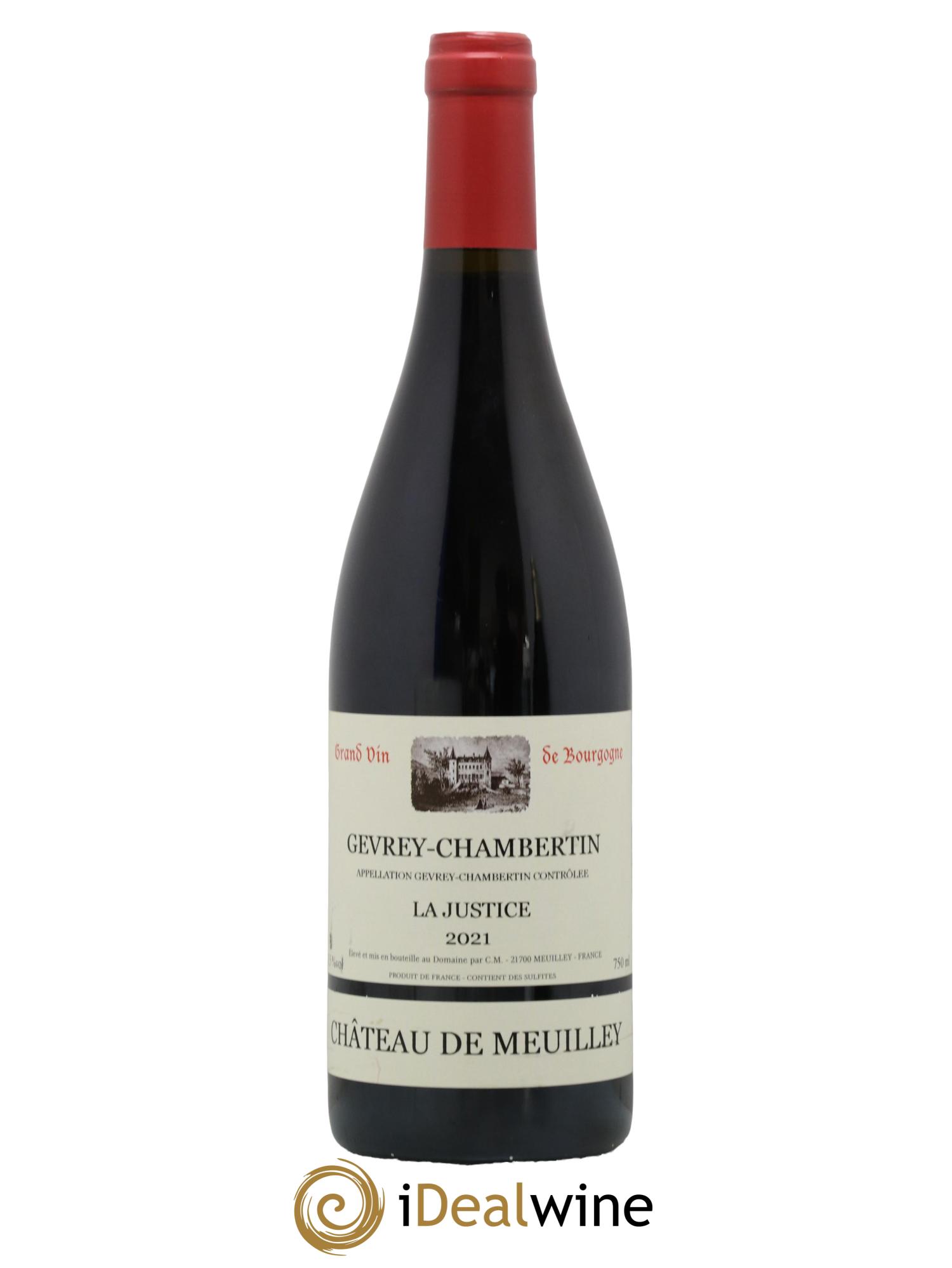 Gevrey-Chambertin La Justice Château de Meuilley 2021 - Lot de 1 bouteille - 0