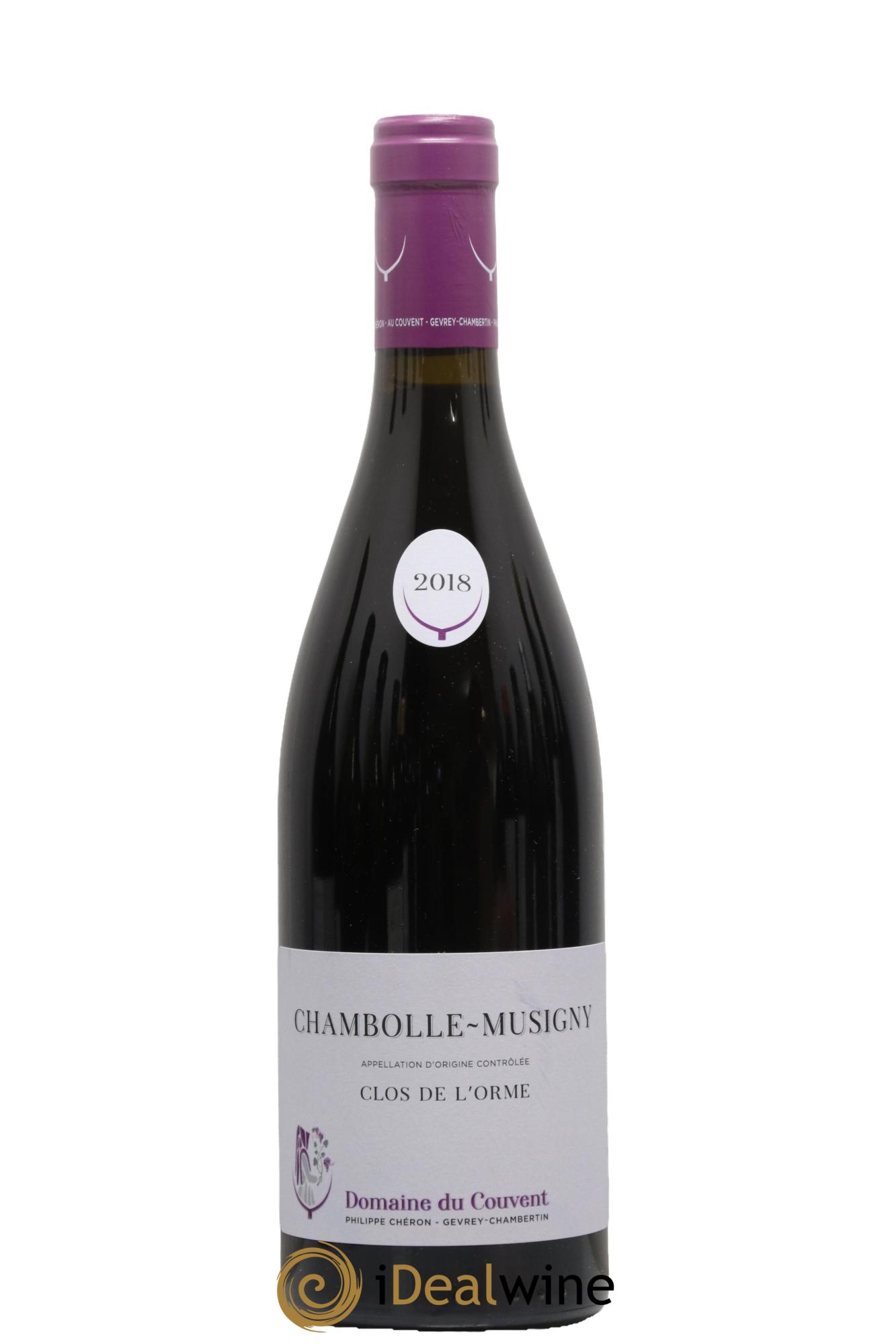 Chambolle-Musigny Clos de l Orme Domaine Du Couvent 2018 - Lot de 1 bouteille - 0
