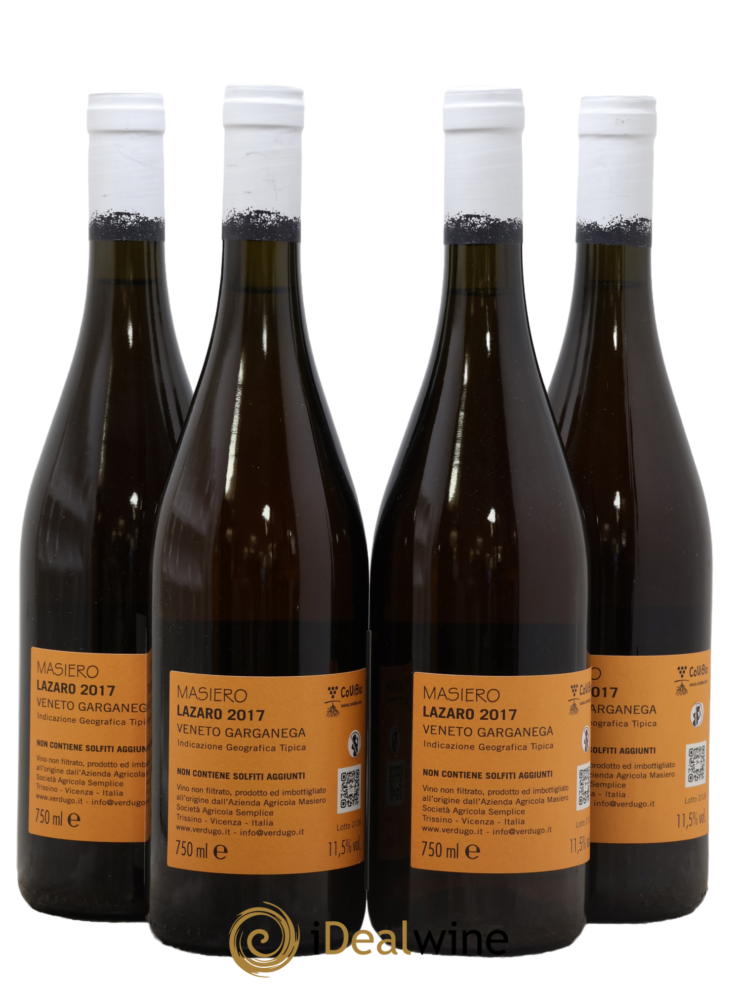 Italie Veneto Lazaro IGT Garganega Gianfranco Masiero 2017 - Lot of 4 bottles - 1
