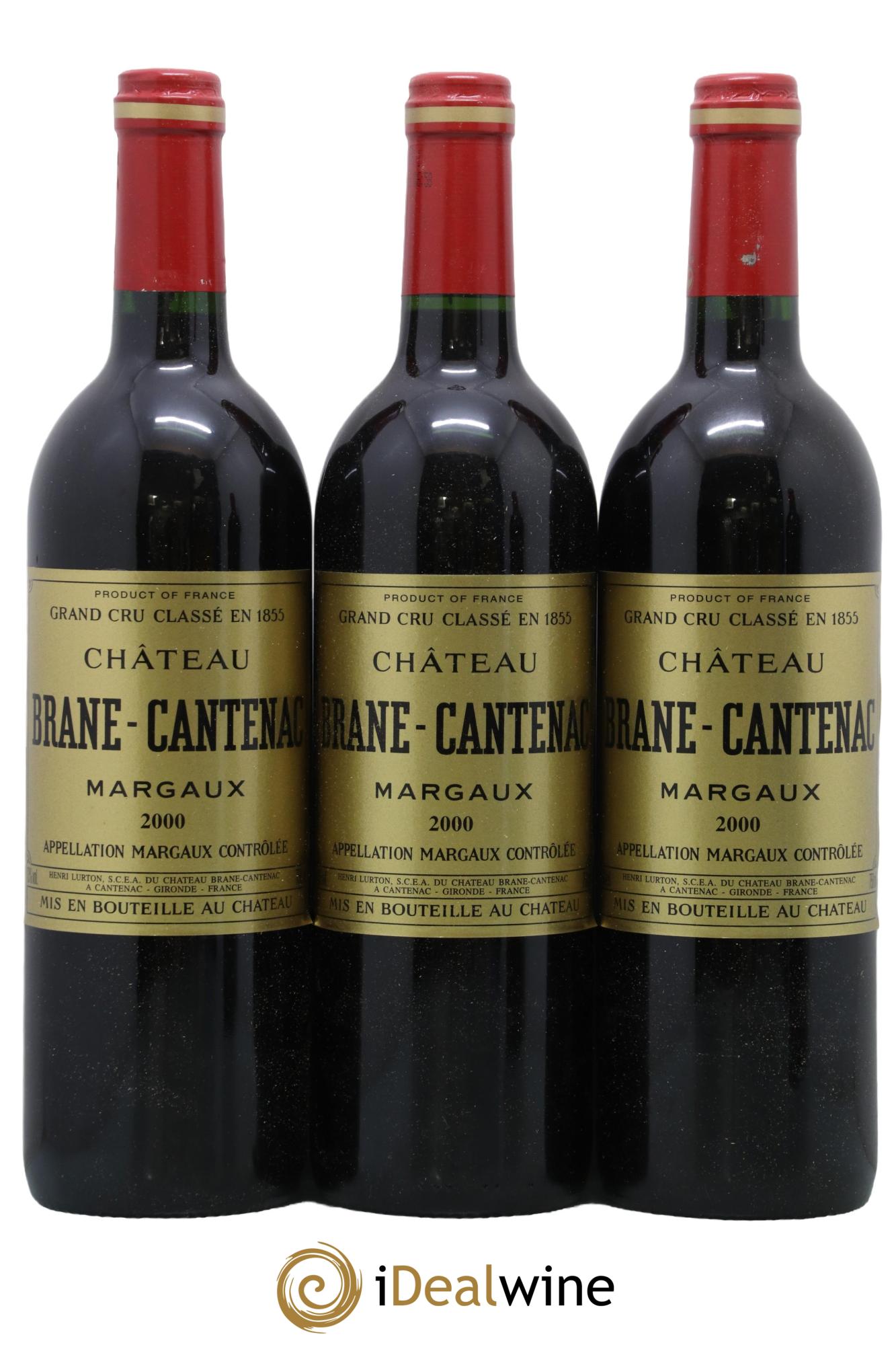 Château Brane Cantenac 2ème Grand Cru Classé 2000 - Lot de 12 bouteilles - 3
