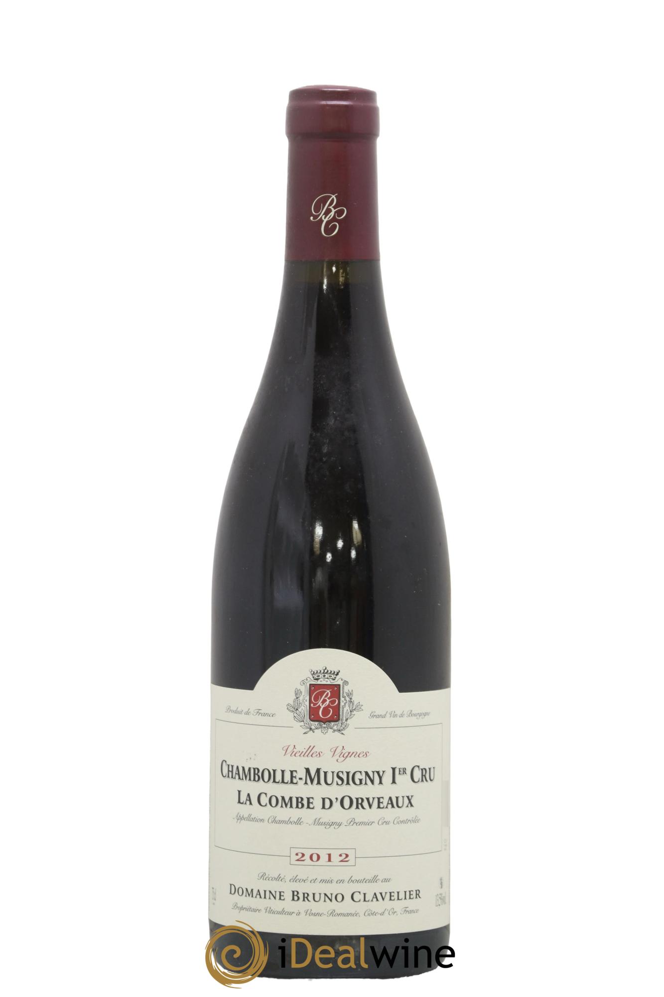 Chambolle-Musigny 1er Cru La Combe d'Orveaux Vieilles Vignes Bruno Clavelier 2012 - Lot de 1 bouteille - 0