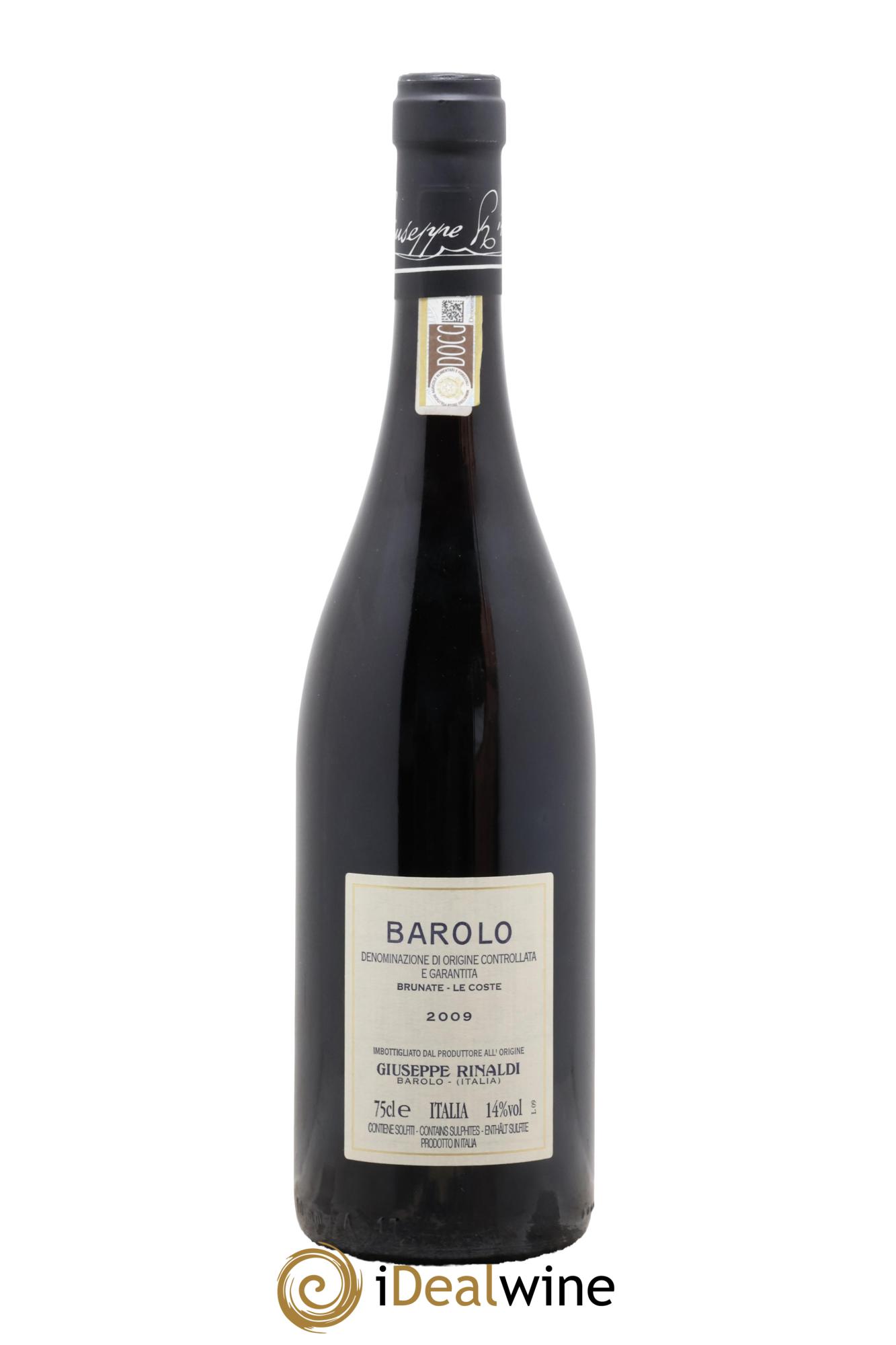 Barolo DOCG Brunate Le Coste Giuseppe Rinaldi 2009 - Posten von 1 Flasche - 1
