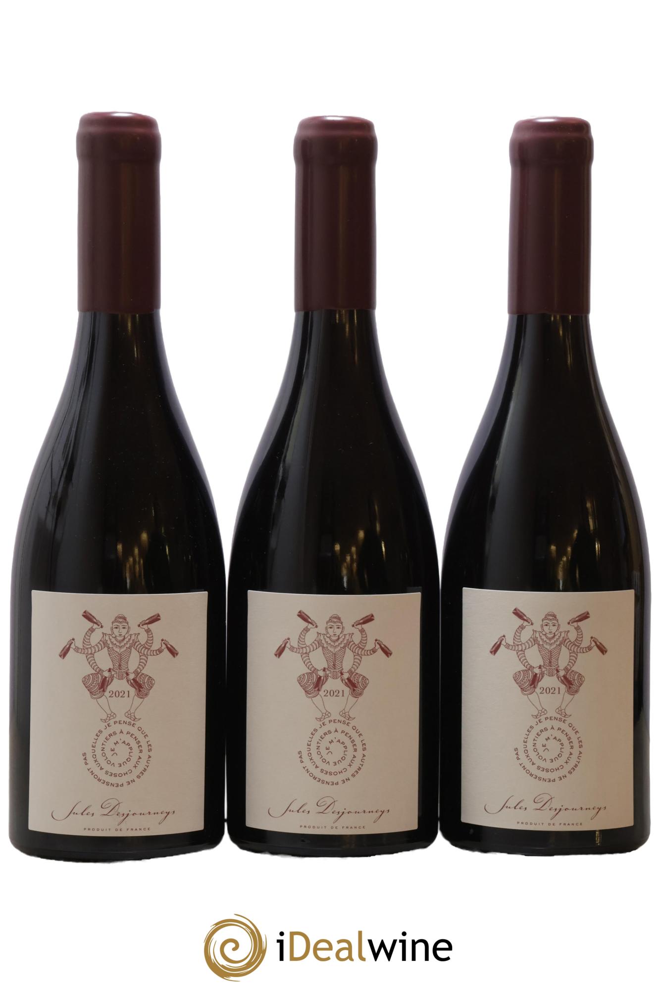 Beaujolais Jules Desjourneys Je M'Applique… 2021 - Lot de 3 bouteilles - 0